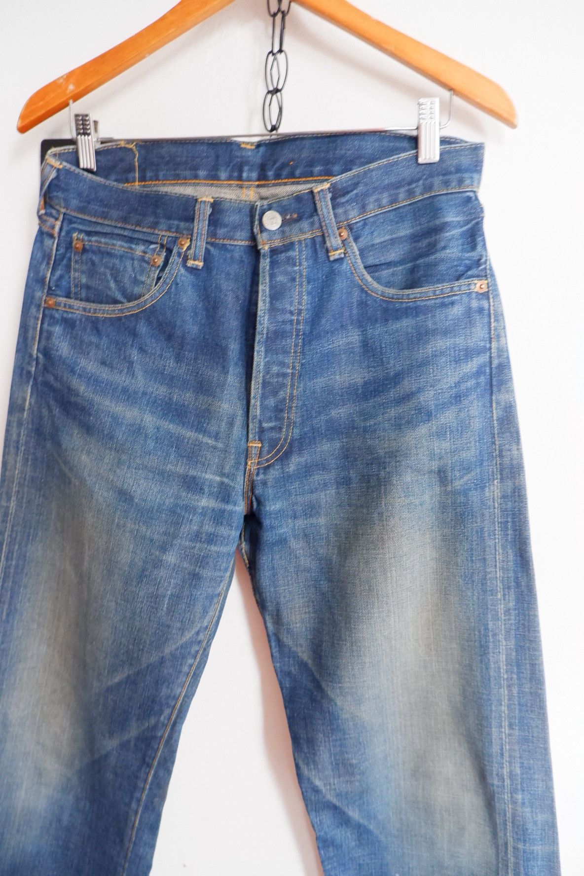 Levi's Vintage Levis Big E 501 Selvedge Jeans Size US 32 / EU 48 - 3 Thumbnail