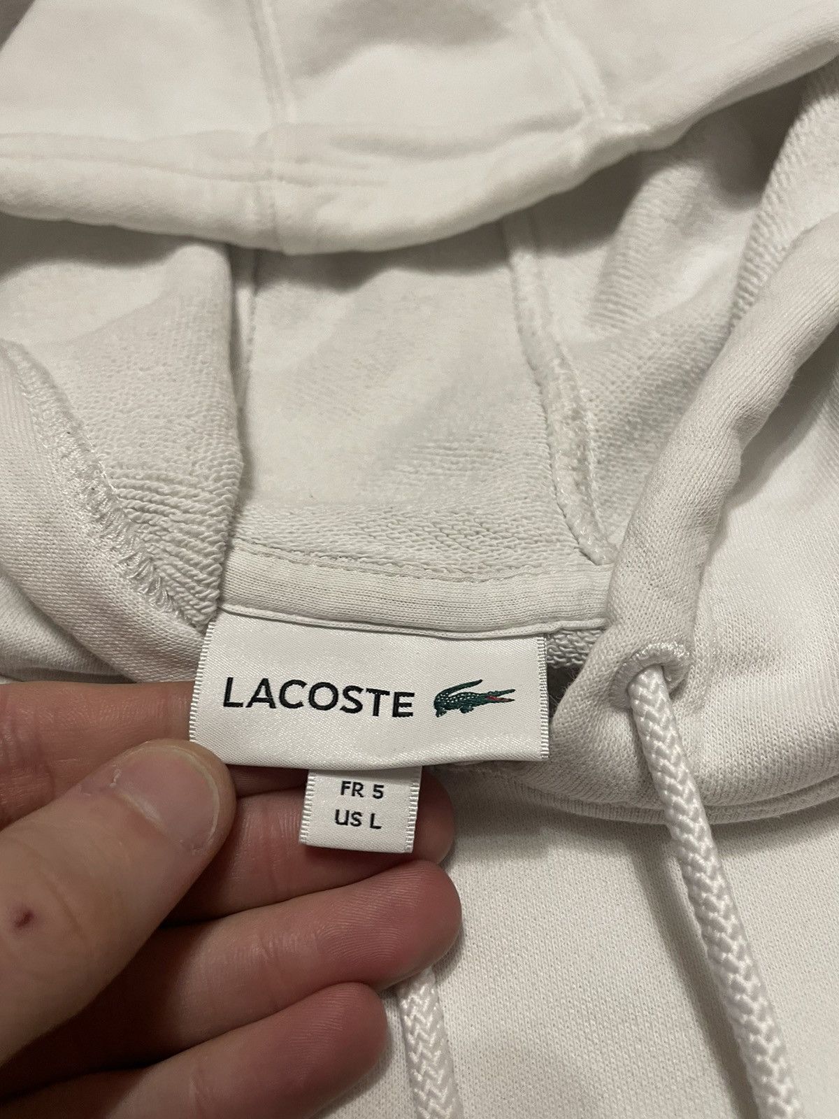 Lacoste Vintage Lacoste Big Logo Hoodie L Size US L / EU 52-54 / 3 - 11 Thumbnail