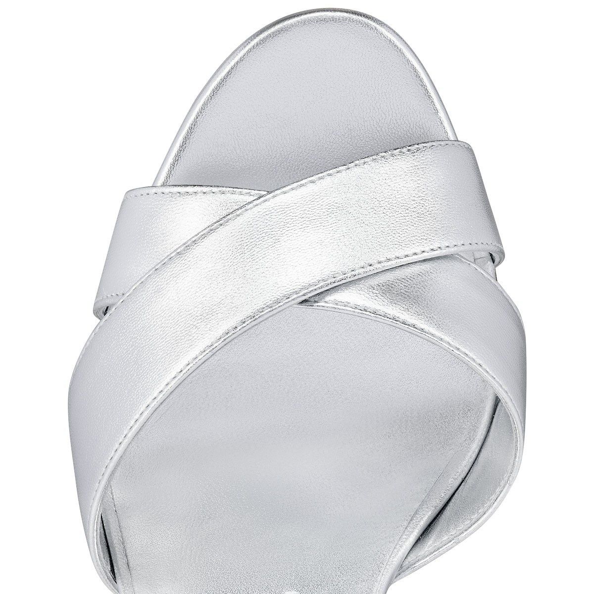 Christian Louboutin o1s1wg111224 Mariza 85 Kid Laminato in Silver Size US 6 / IT 36 - 6 Thumbnail