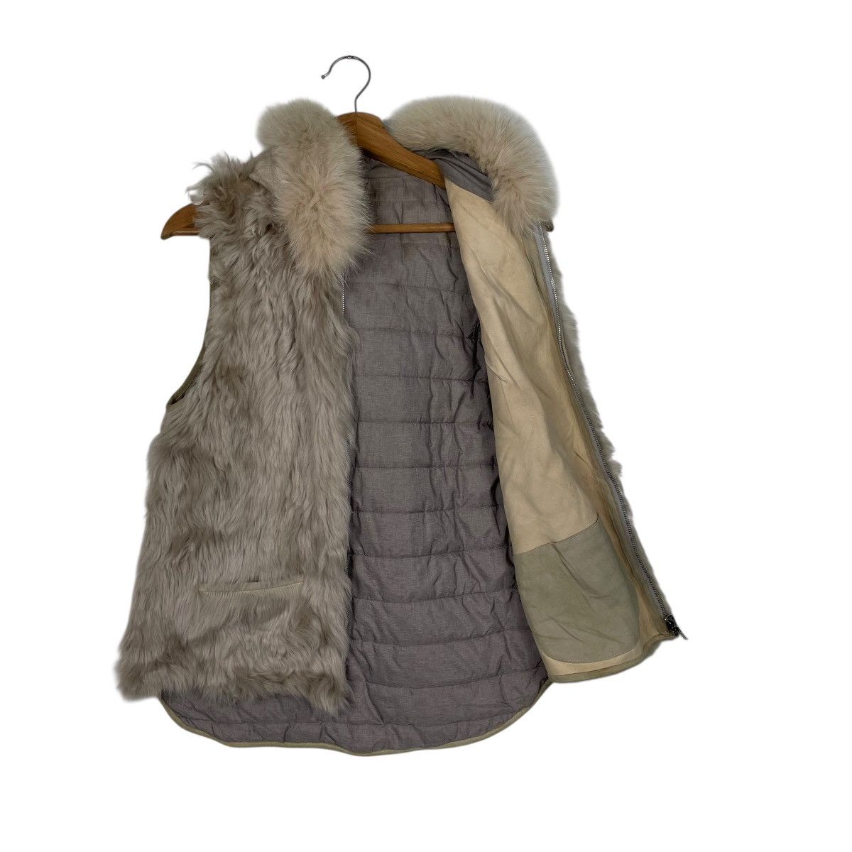 Japanese Brand El Midas Brown Hooded Faux Fur Vest Size M / US 6-8 / IT 42-44 - 11 Thumbnail