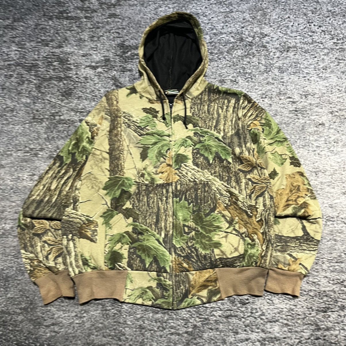 Realtree VINTAGE 90s REALTREE CAMO GRUNGE SKATER ZIP UP HOODIE XL Size US XL / EU 56 / 4 - 3 Thumbnail