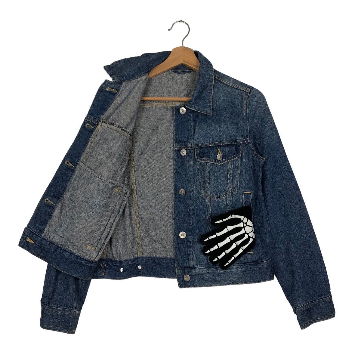 Japanese Brand 🔥90’s Biker Denim Jacket Gu Japan Punk Design Size US M / EU 48-50 / 2 - 9 Thumbnail