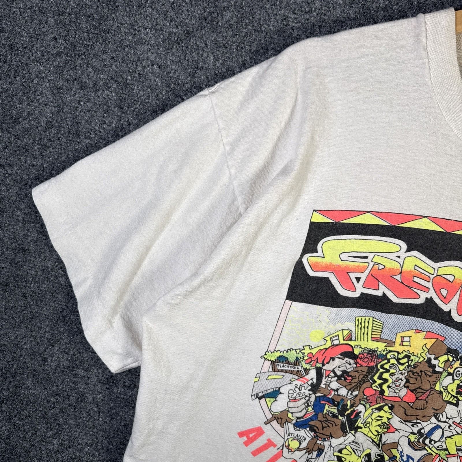 Vintage Vintage Freaknik Shirt XL White 90s 1994 Atlanta Hop Hop Rap Size US XL / EU 56 / 4 - 3 Thumbnail