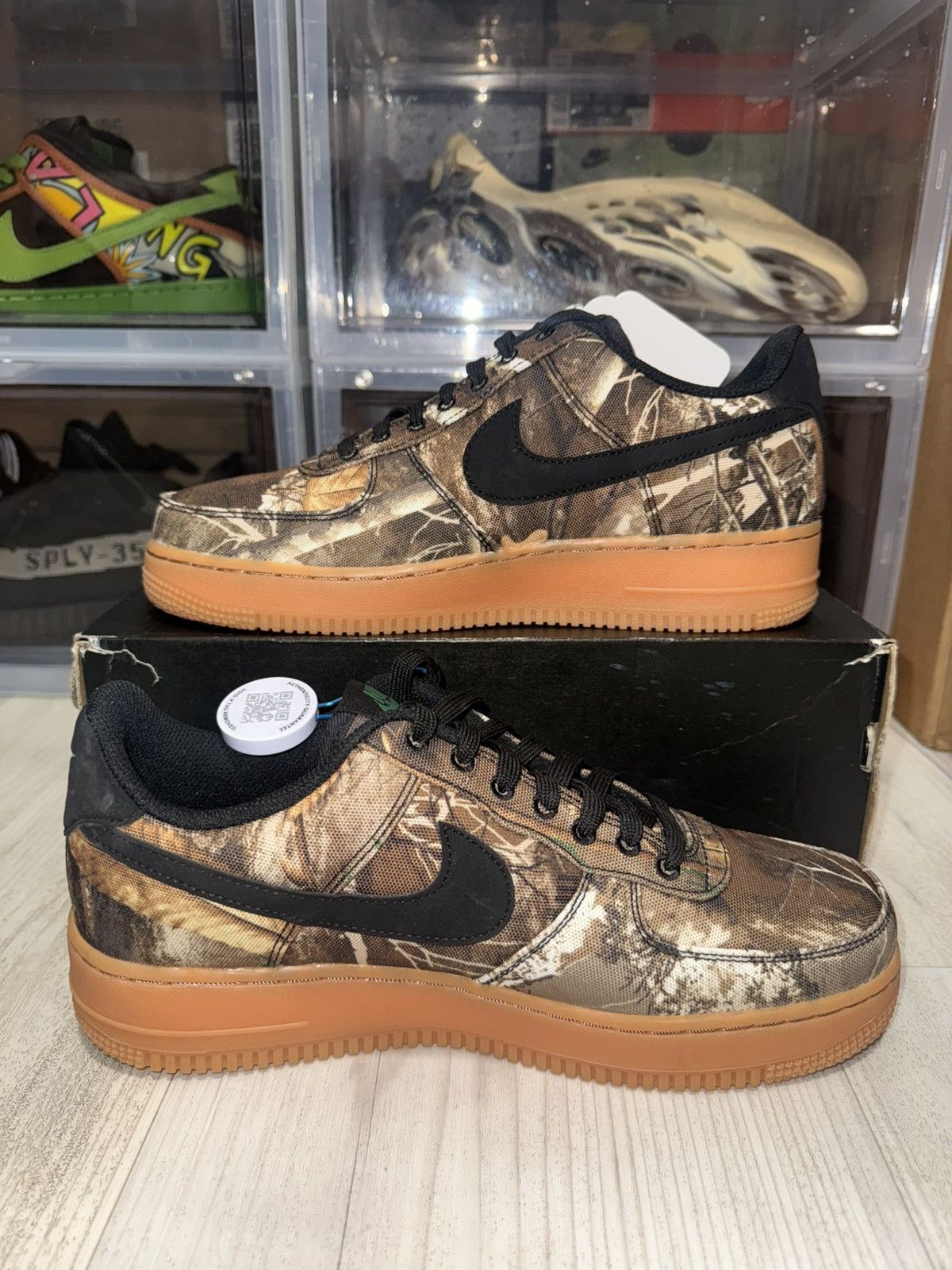 Nike Nike Air Force 1 Low RealTree Camo Black Gum Size US 8.5 / EU 41-42 - 3 Thumbnail