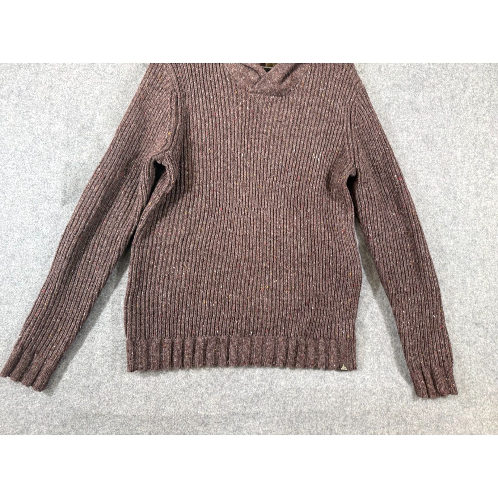 Prana Prana Sweater Mens L Brown Knit Shawl Neck Elbow Patches Pullover Outdoor Size US L / EU 52-54 / 3 - 4 Thumbnail