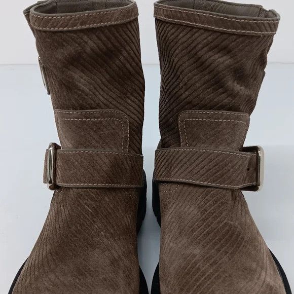 Jimmy Choo Jimmy Choo Youth II Corduroy Clay Suede Moto Boots - EU36.5 Size US 6.5 / IT 36.5 - 10 Thumbnail