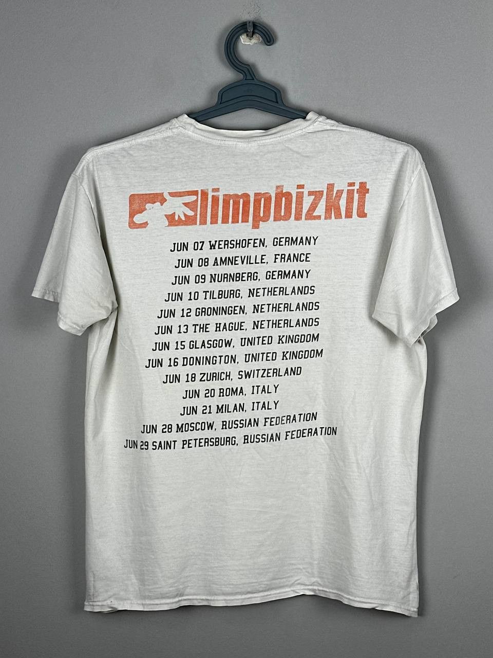Band Tees THRASHED Vintage 2000s LIMP BIZKIT CLASSIC LOGO Size US L / EU 52-54 / 3 - 10 Thumbnail