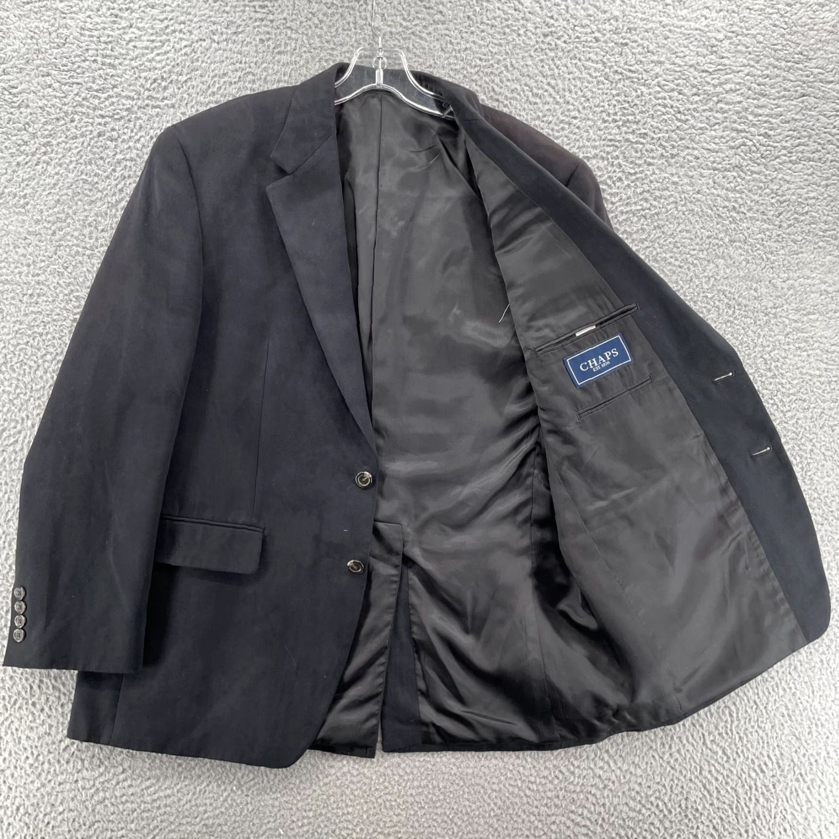 Chaps Chaps Ralph Lauren Blazer Men's 42R Black Sport Coat Jacket Corpcore Academia Size 42R - 2 Thumbnail