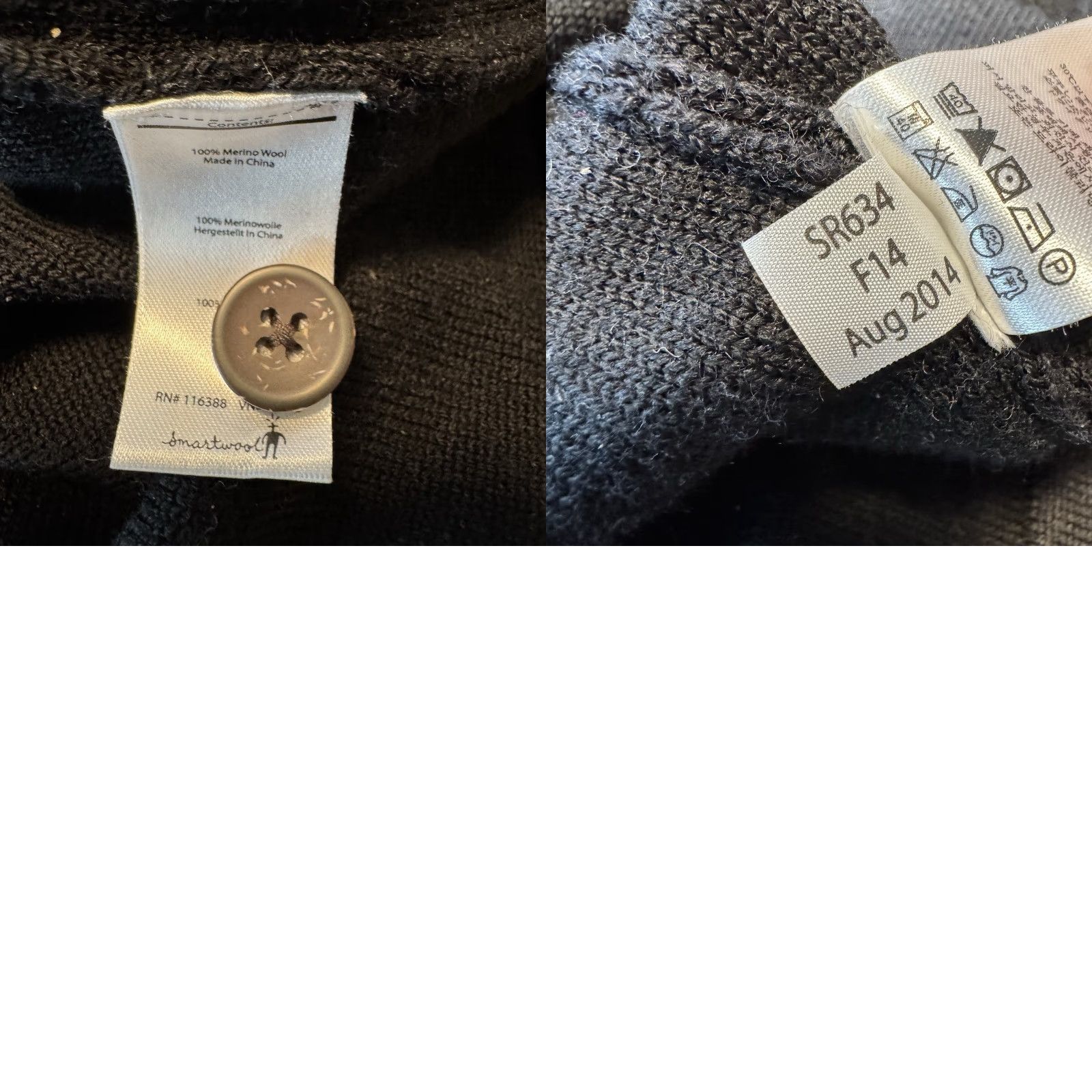 Smartwool Smartwool Mens 1/4 Button Sweater Size XL 100% Merino Wool Black Size US XL / EU 56 / 4 - 8 Thumbnail