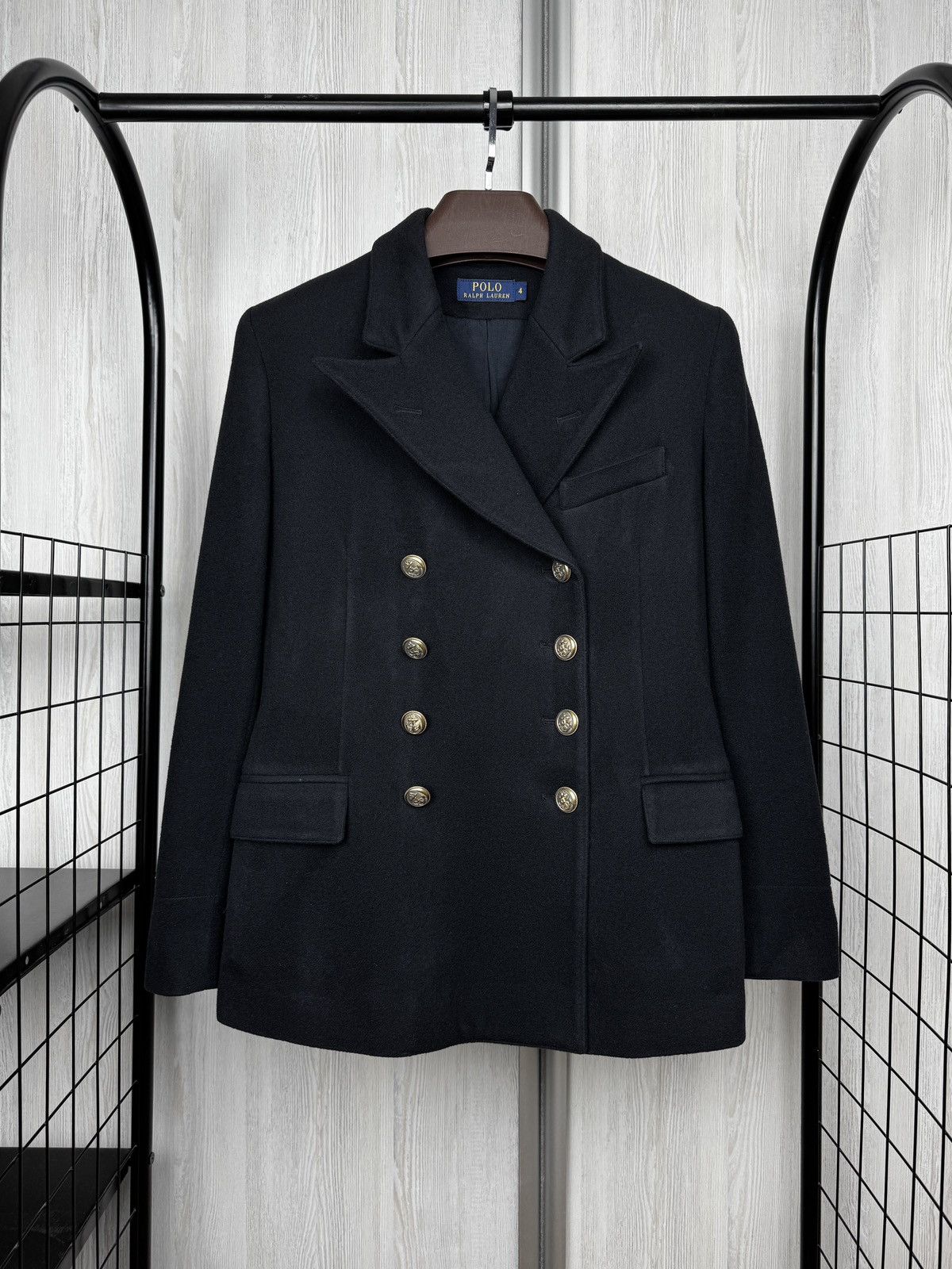 Polo Ralph Lauren Polo Ralph Lauren Double-Breasted Wool blend pea coat size 4 Size S / US 4 / IT 40 - 1 Thumbnail