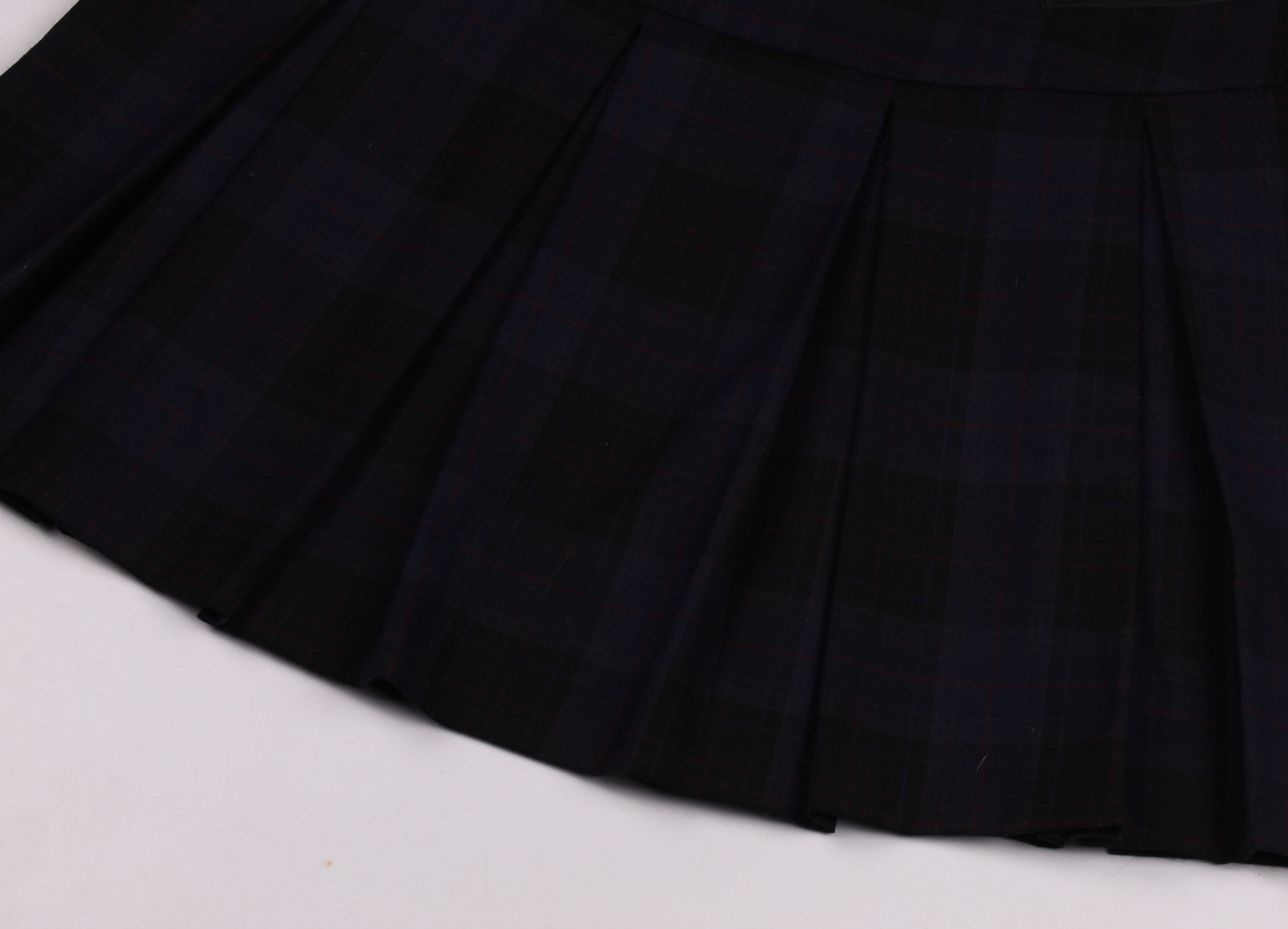 Sandro Sandro Paris Plaid Purple Mini Skirt Size 32" / US 10 / IT 46 - 7 Thumbnail