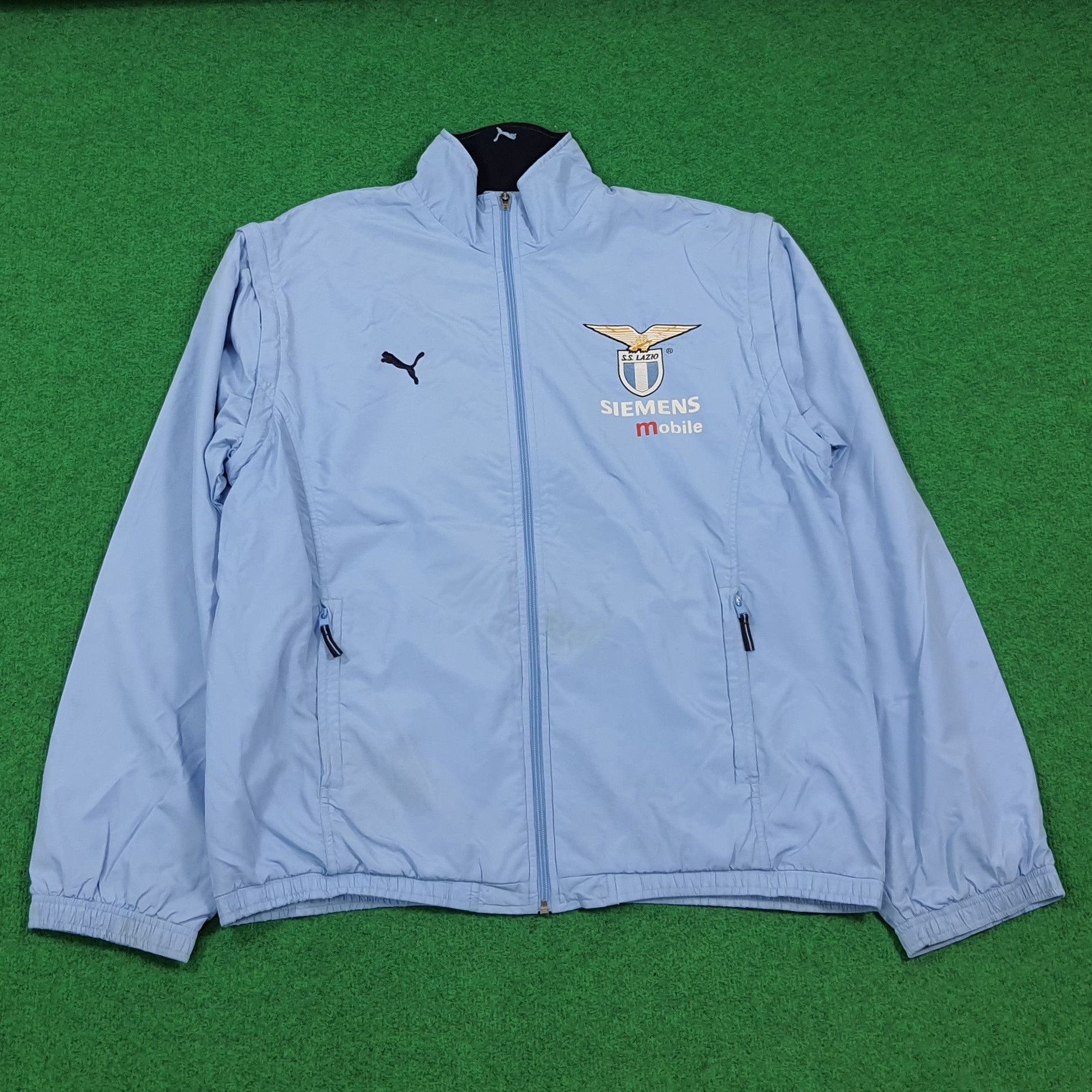 Puma Vintage Y2k PUMA Lazio Roma Football Club Tracksuit C309N20 Size US XL / EU 56 / 4 - 1 Thumbnail