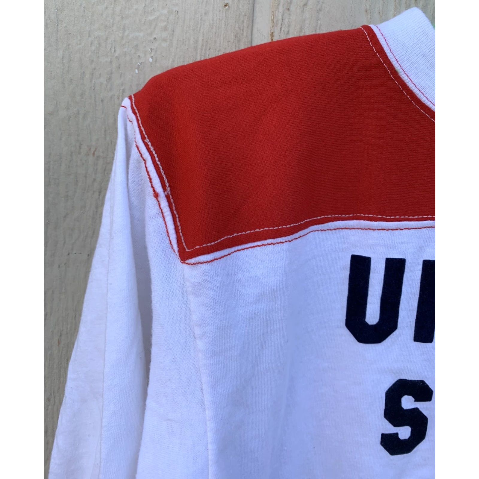 Vintage VINTAGE Uncle Sam Team iron on lettering jersey style t shirt tee size M L Size US M / EU 48-50 / 2 - 6 Thumbnail