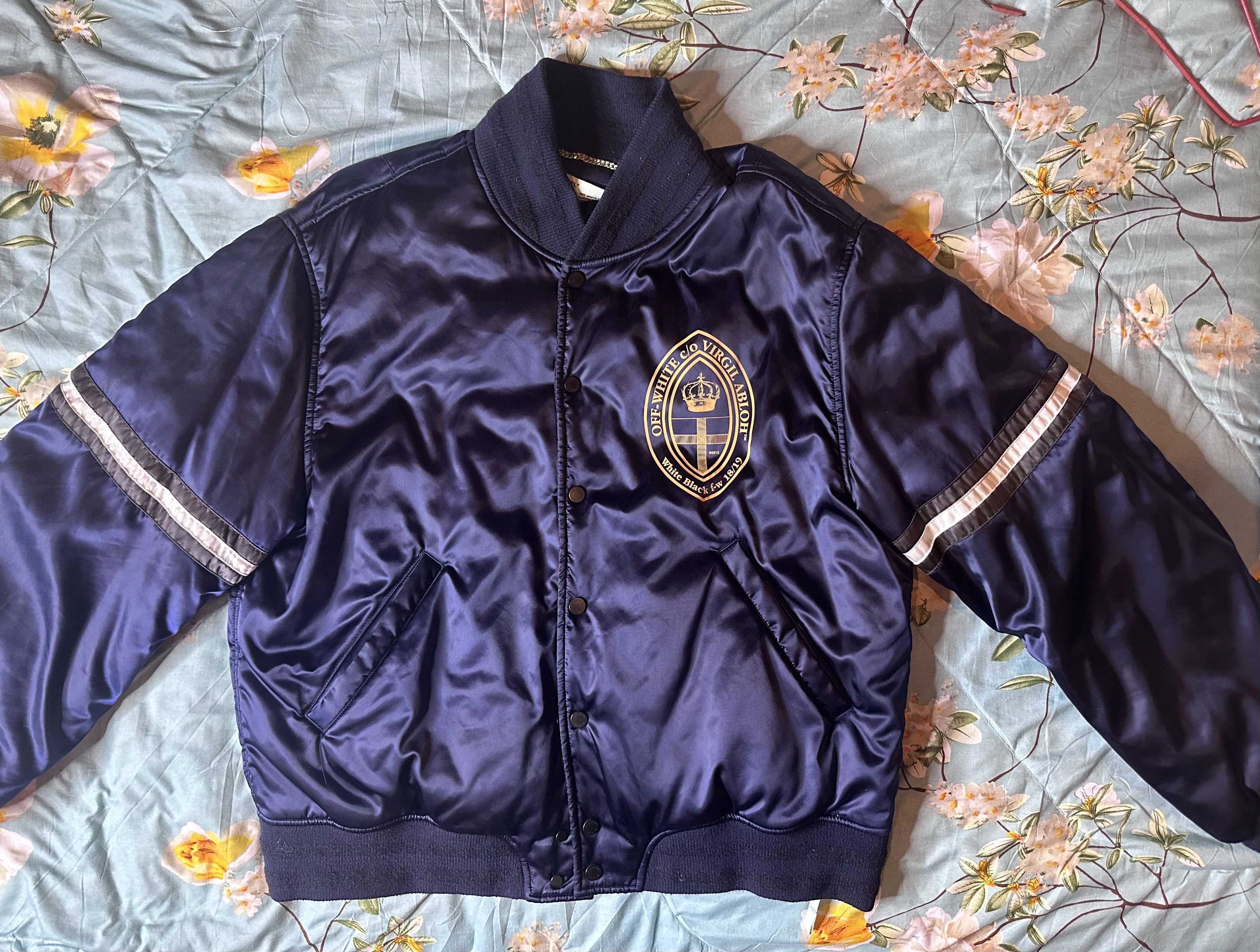 Off-White Off White Navy Blue FW 18-19 Stadium Jacket Size Medium