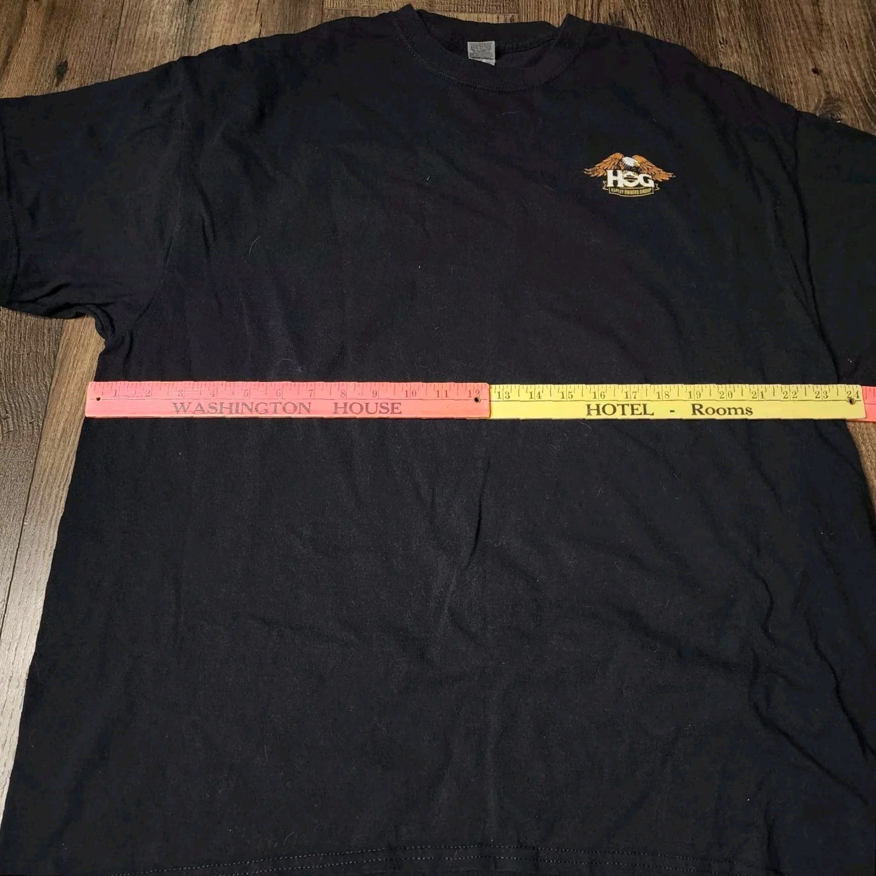 Gildan Harley Davidson Owners Group HOG Riding Club Mens 2XL T Shirt Double Sided Black Size US XXL / EU 58 / 5 - 3 Thumbnail