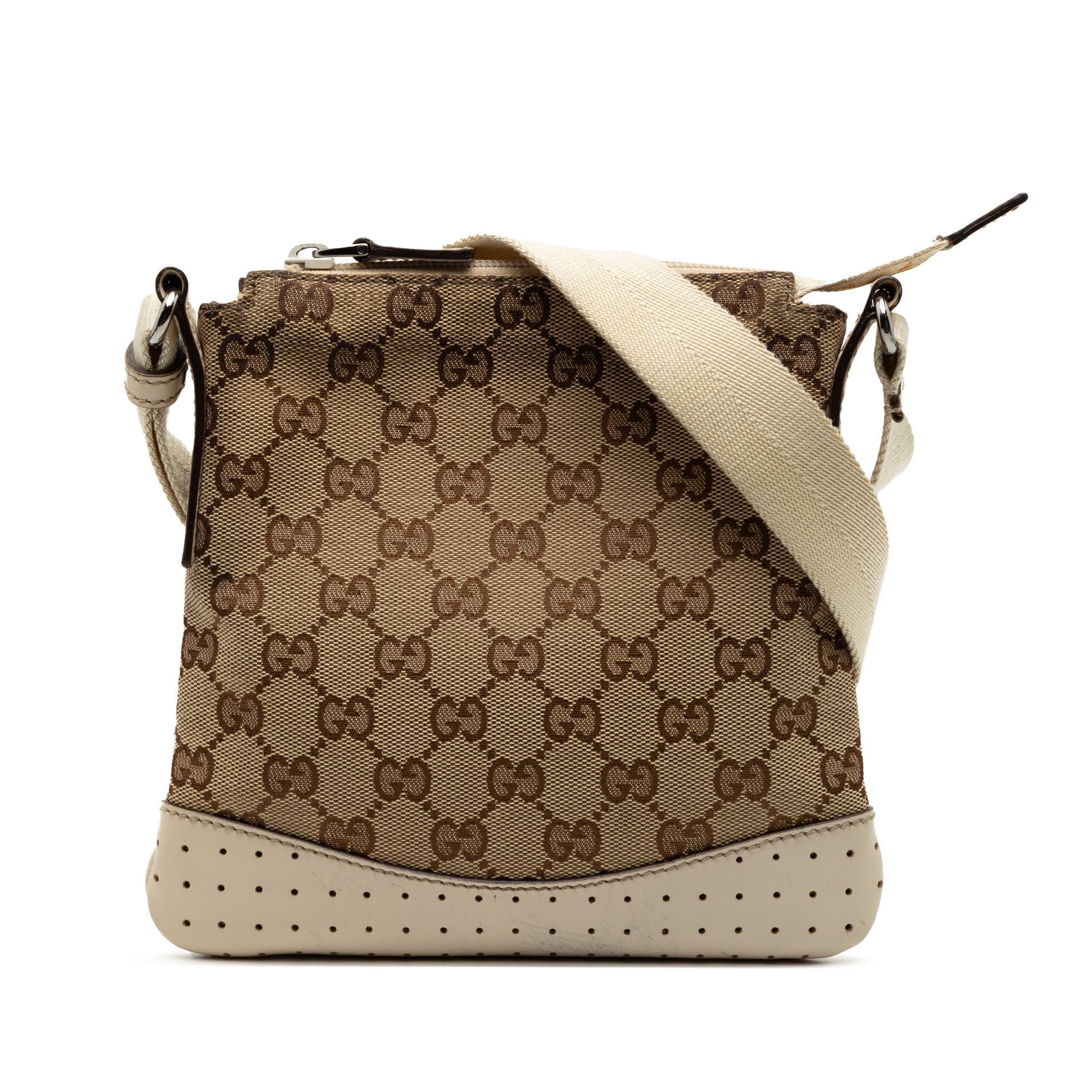 Gucci Gucci GG Canvas Perforated Crossbody Size ONE SIZE - 1 Thumbnail