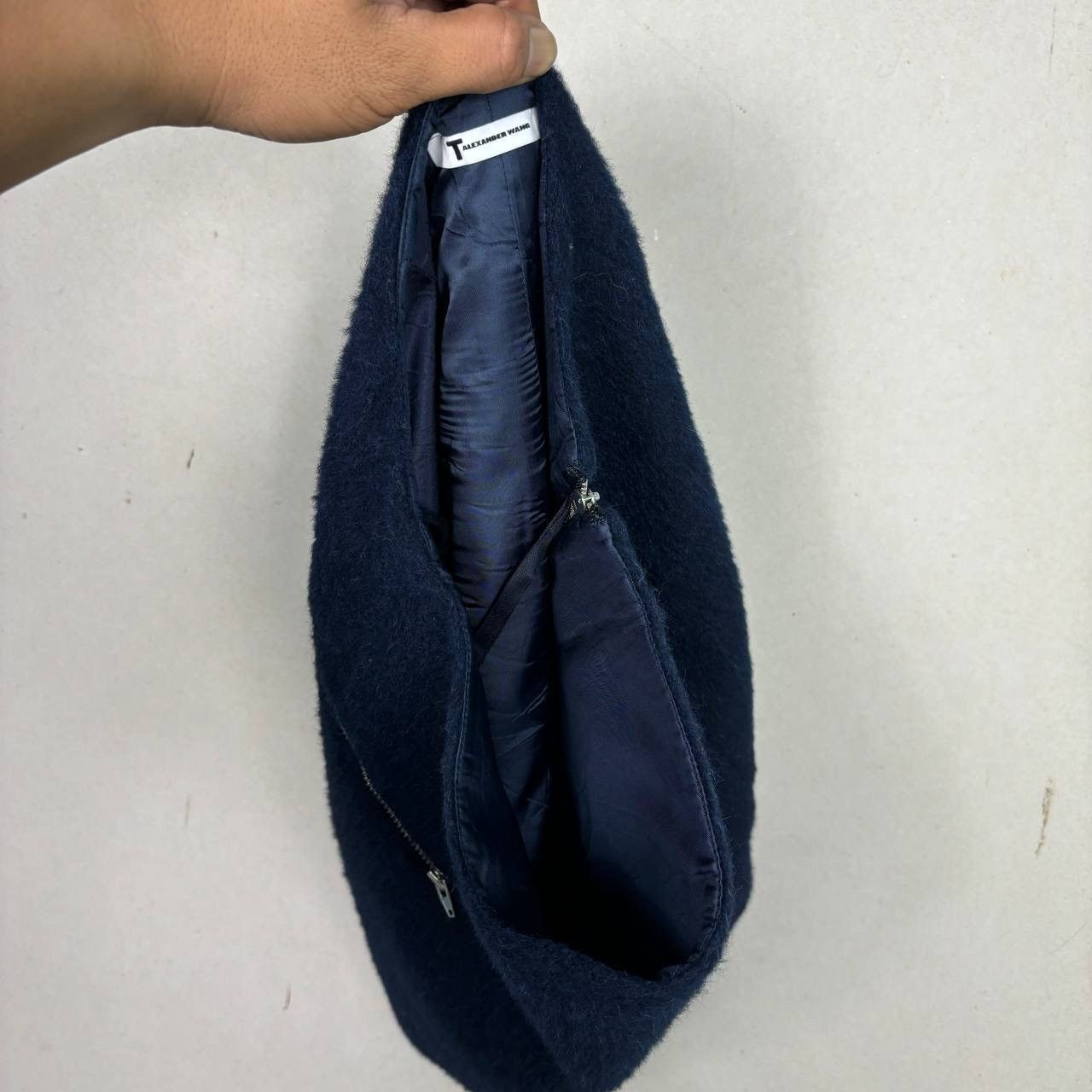 Alexander Wang ALEXANDER WANG FUR MOHAIR SKIRT DARK BLUE Size 29" - 3 Thumbnail
