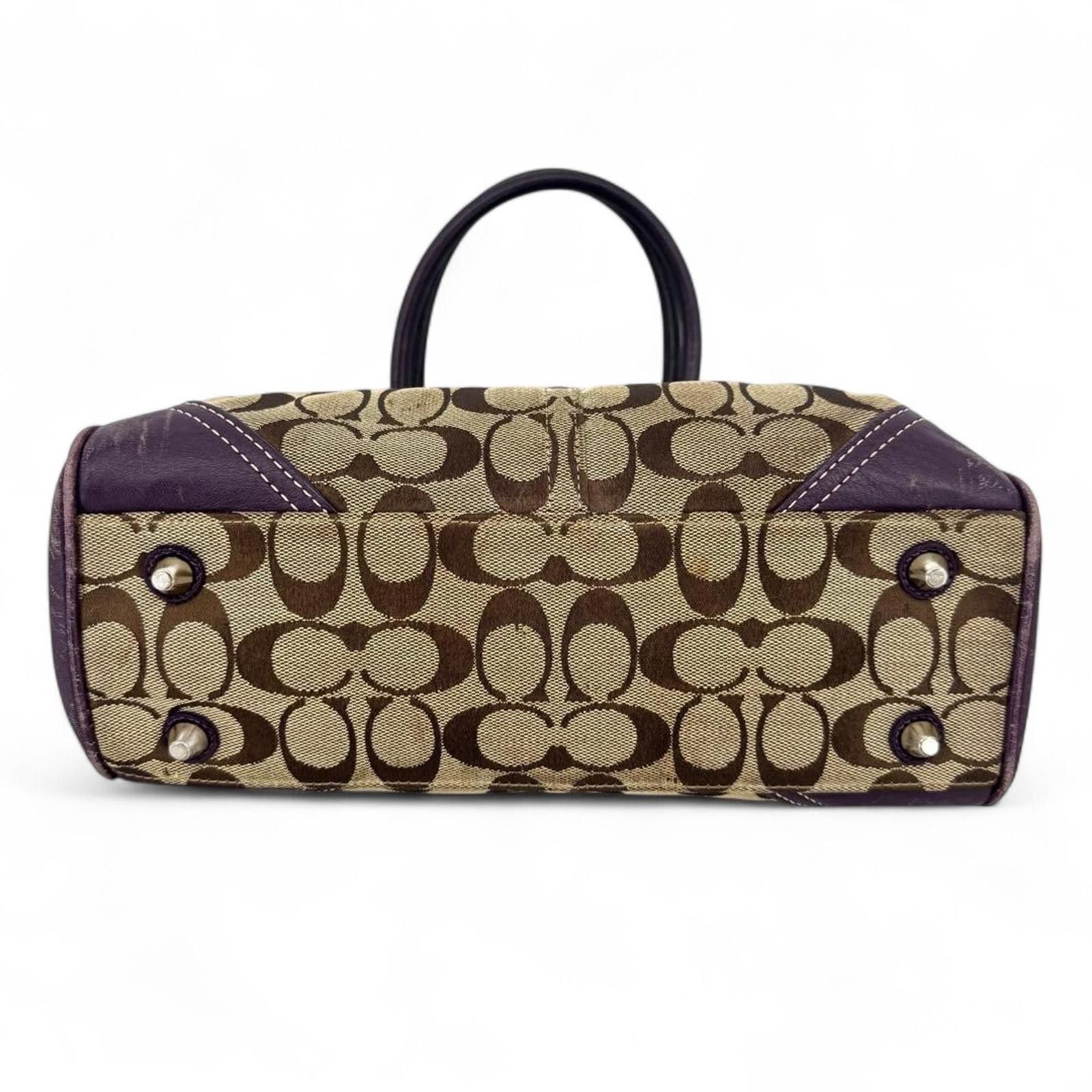 Coach Coach - Signature Canvas Leather Handbag Size ONE SIZE - 6 Thumbnail