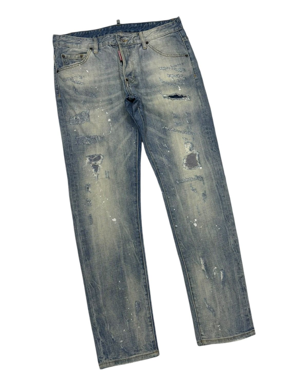 Dsquared2 DSQUARED2 🇮🇹 PUNK DISTRESSED DENIM ROCKSTAR JEANS Size US 34 / EU 50 - 6 Thumbnail