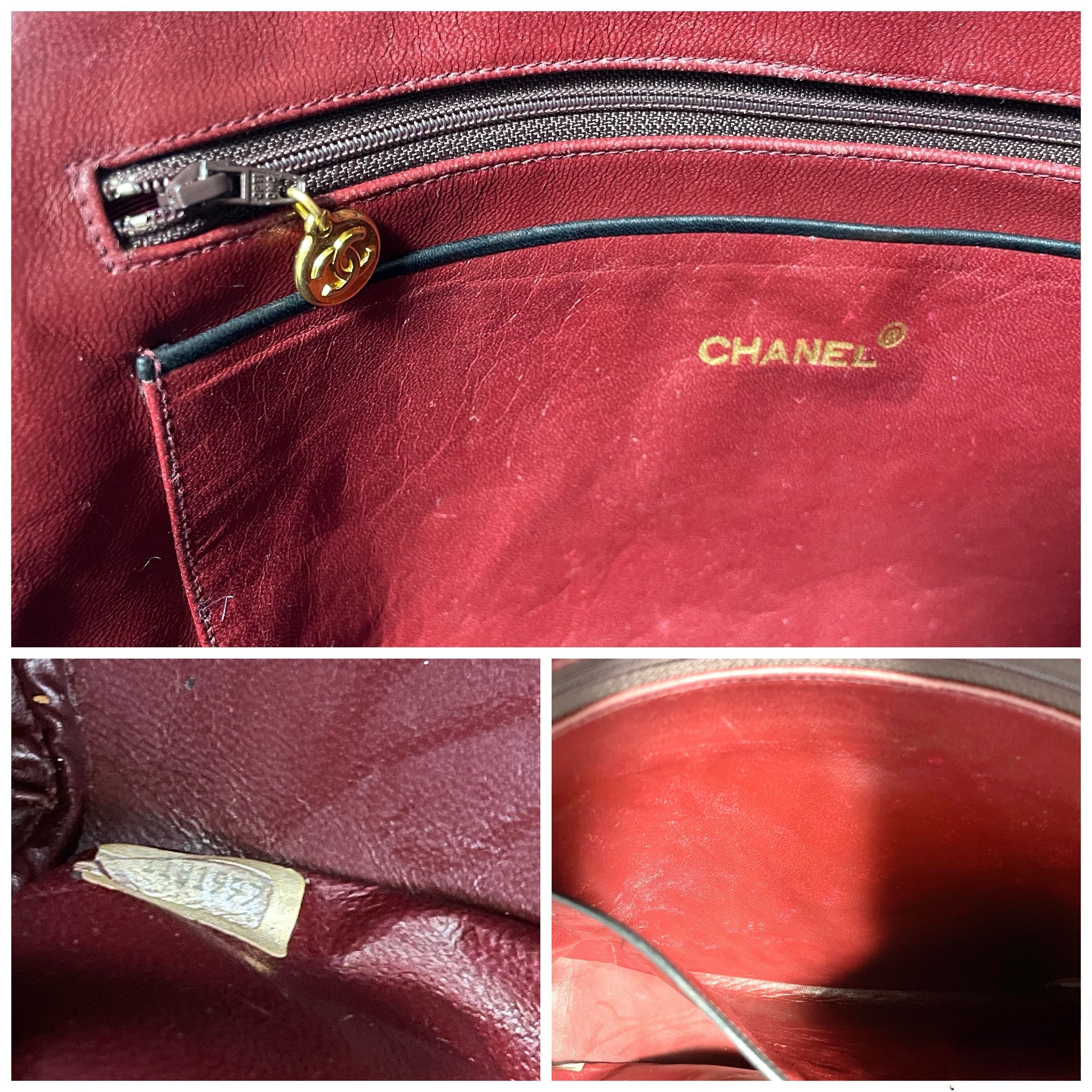 Chanel Vintage CHANEL black lamb leather large bag with cc pull Size ONE SIZE - 9 Thumbnail