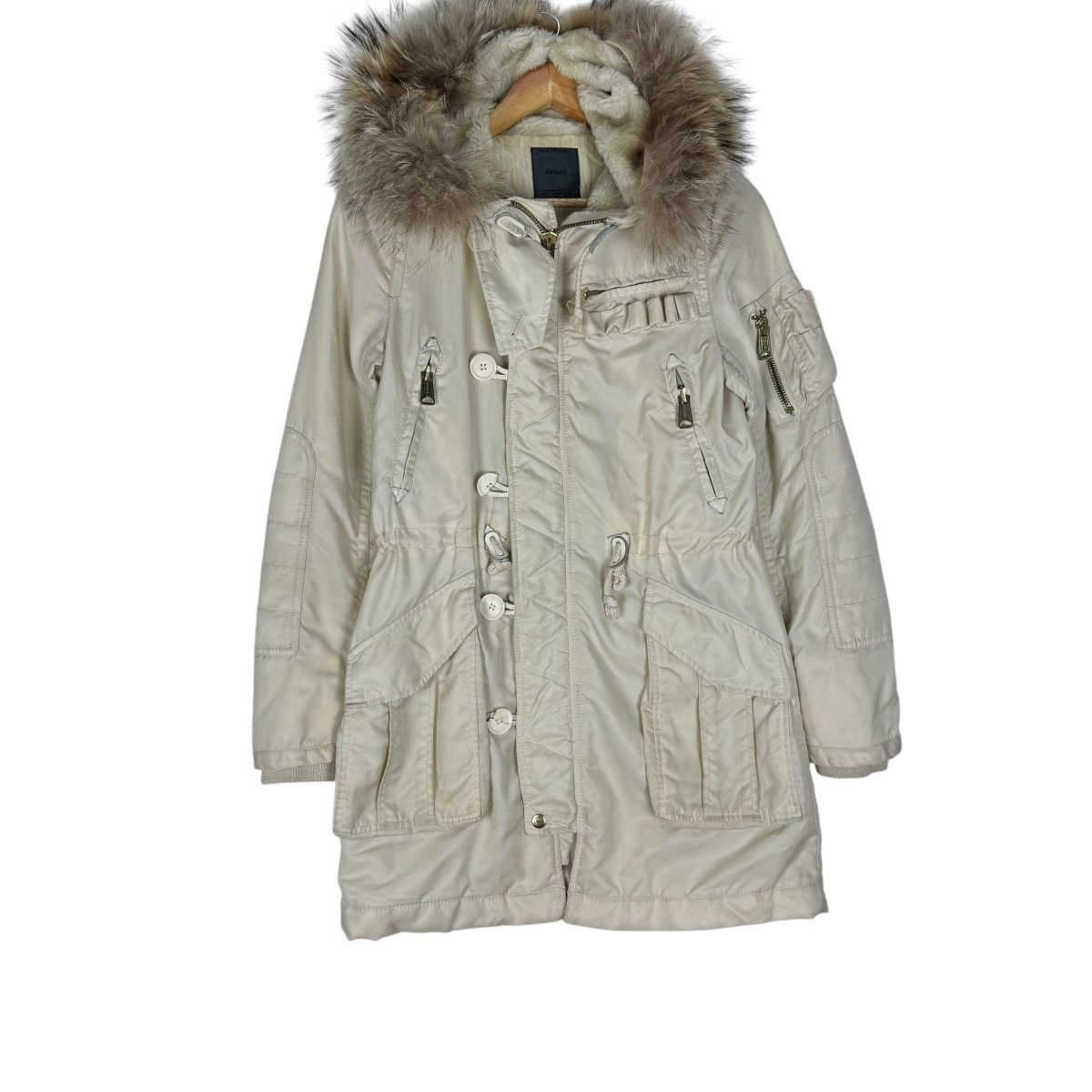 If Six Was Nine ☀️MOUSSY FUR HOODIE PARKA JACKET Size S / US 4 / IT 40 - 1 Thumbnail