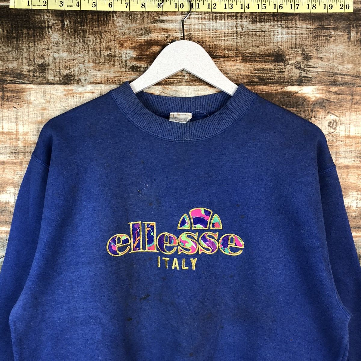 Ellesse Ellese Italy Blue vintage Sweatshirt #A1387 Size US S / EU 44-46 / 1 - 5 Thumbnail