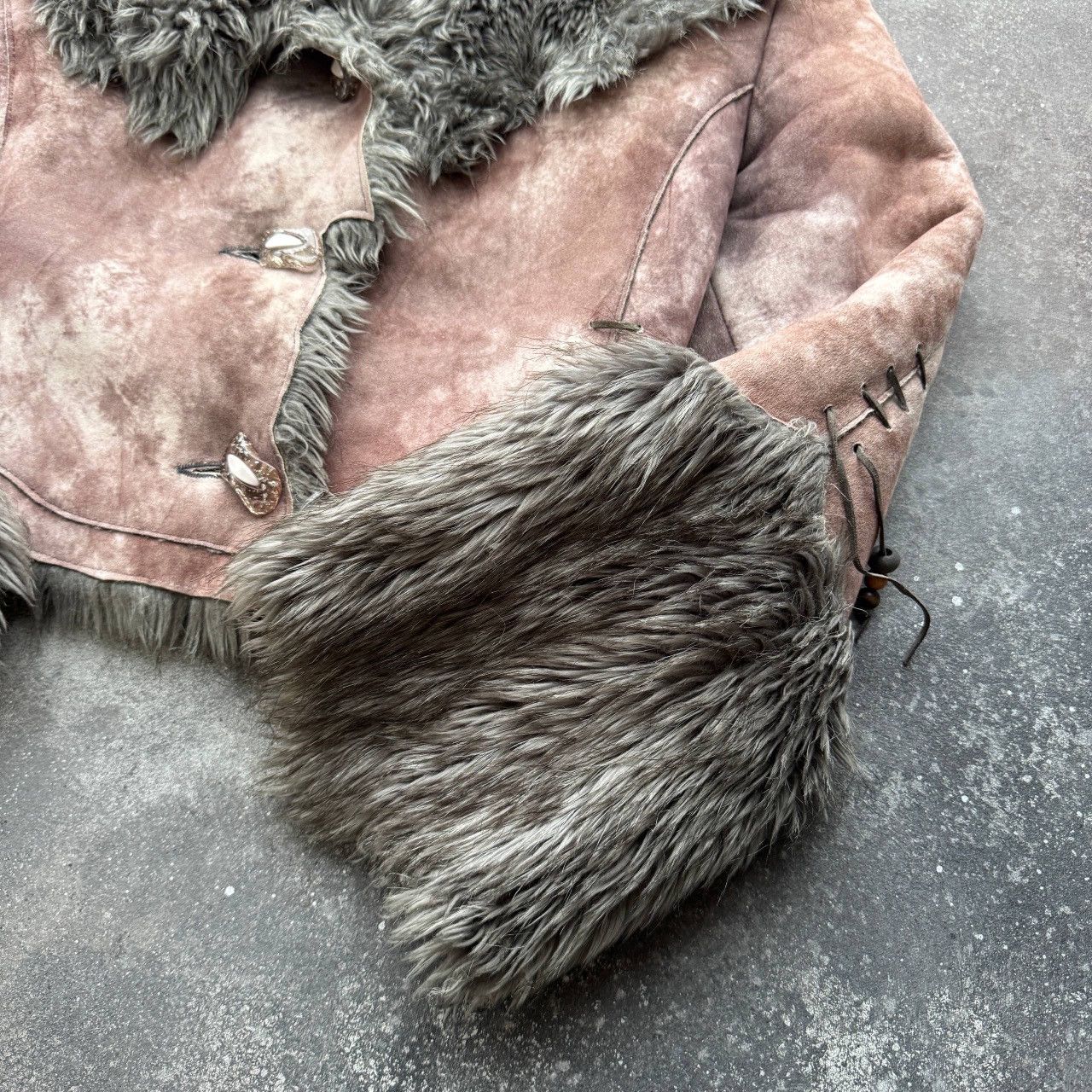 Japanese Brand Amazing Faux Fur Cropped Shearling/Sheepskin Jacket Size M / US 6-8 / IT 42-44 - 11 Thumbnail