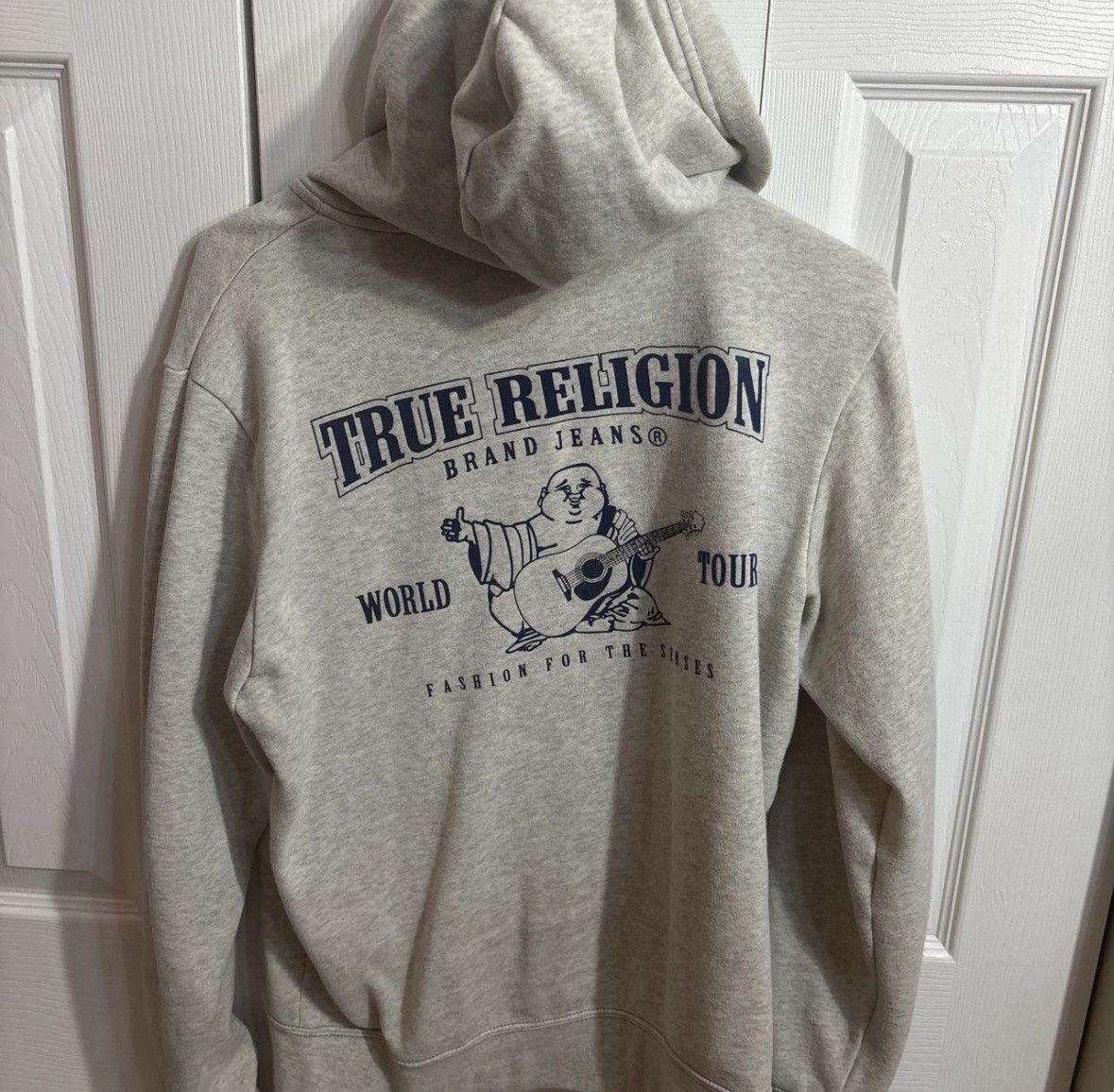 True Religion Gray True Religion Zip-Up Hoodie W Navy Size M / US 6-8 / IT 42-44 - 2 Thumbnail