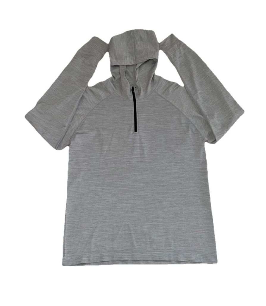 Fabletics FABLETICS THE TRAINING DAY QUARTER ZIP HOODIE GREY SZ LARGE Size US L / EU 52-54 / 3 - 1 Thumbnail