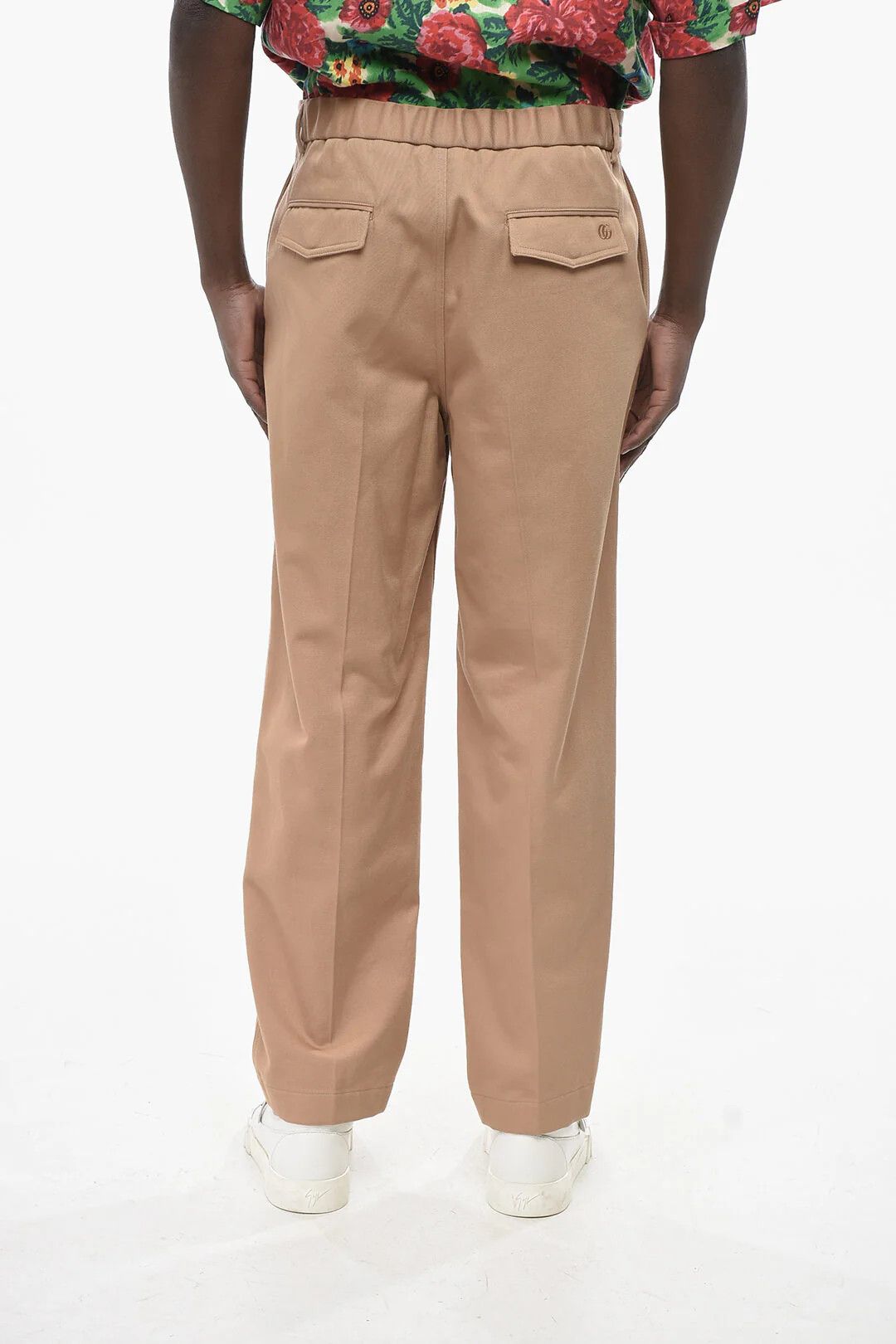 Gucci og1mm0426 Casual Cotton Pant in Beige Size US 32 / EU 48 - 2 Thumbnail
