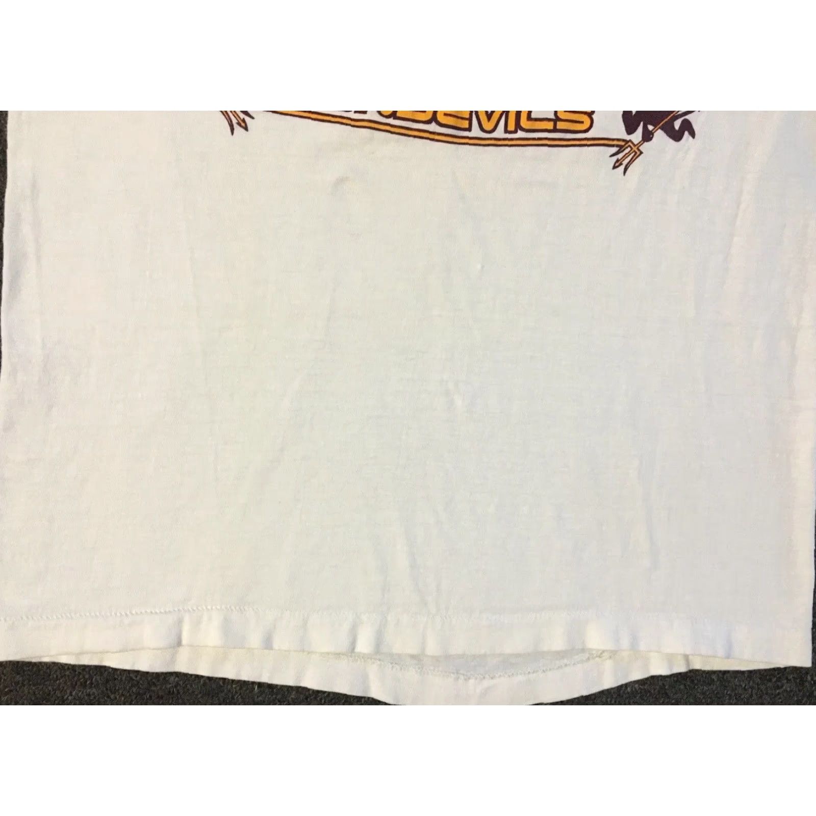 Vintage VINTAGE ASU Rose Bowl Shirt Men S White 80s Distressed Single Stitch Football Track Grunge University Sun Devils Size US S / EU 44-46 / 1 - 4 Thumbnail