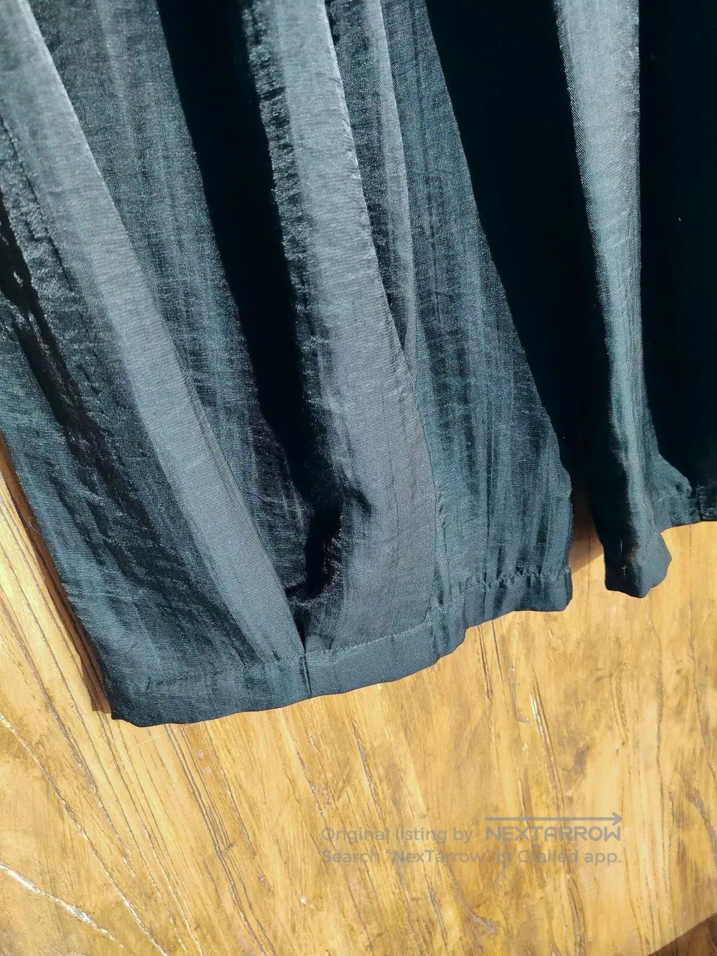 Japanese Brand Black Lantern Pants with Elastic Waistband. Size 26" / US 2 / IT 38 - 4 Thumbnail