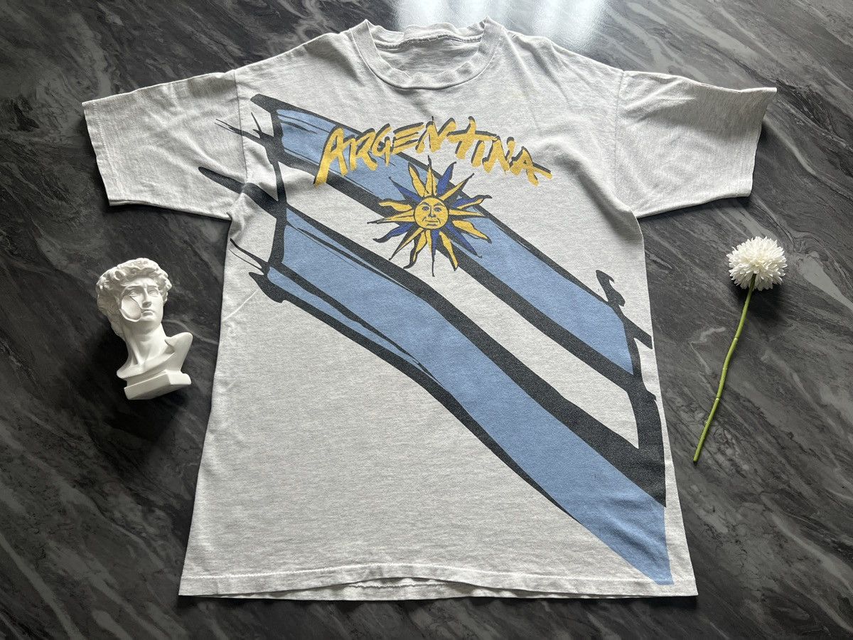Vintage Argentina : World Cup USA 1994 Team Gear Size US L / EU 52-54 / 3 - 2 Thumbnail