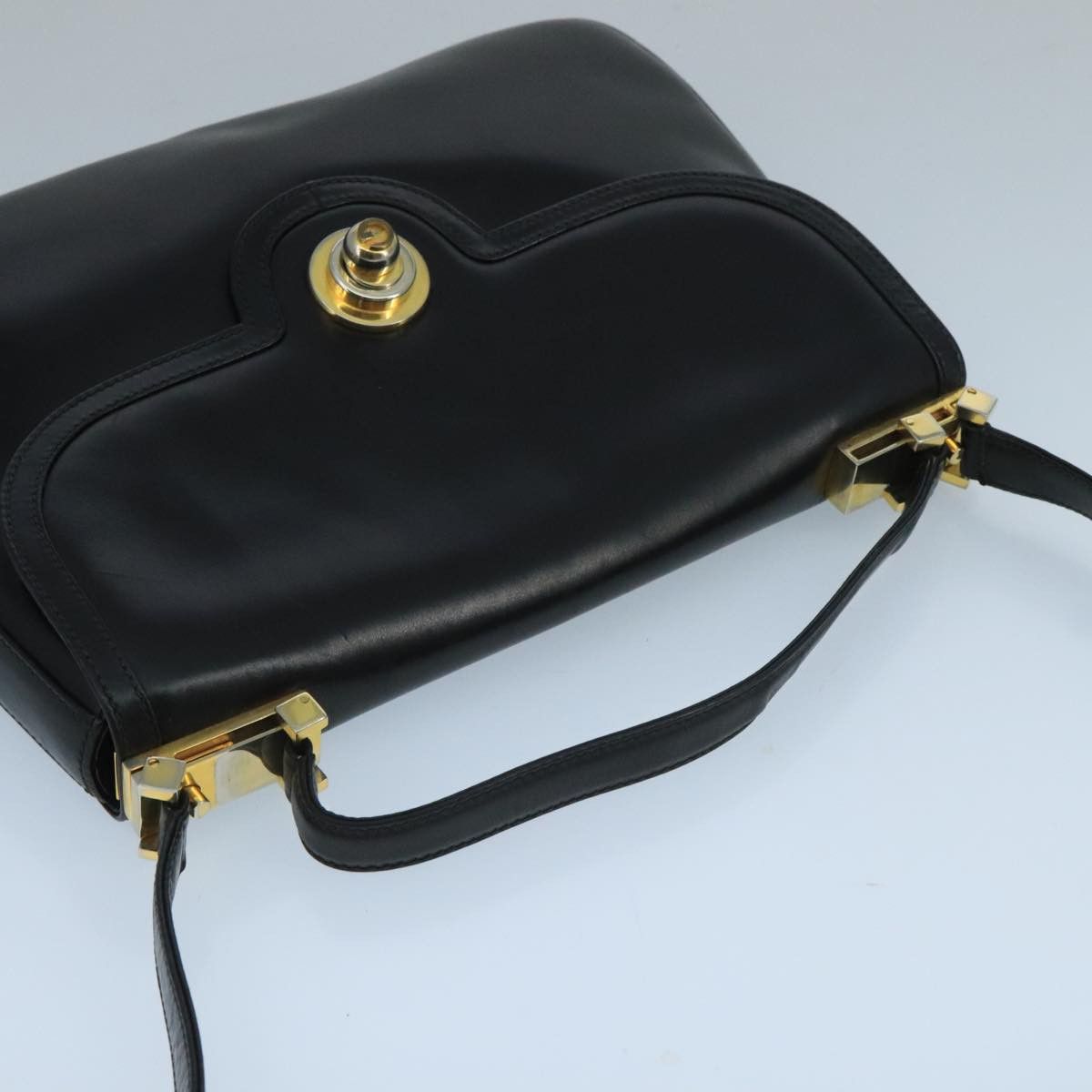 Gucci GUCCI Shoulder Bag Leather Black Gold Size ONE SIZE - 6 Thumbnail