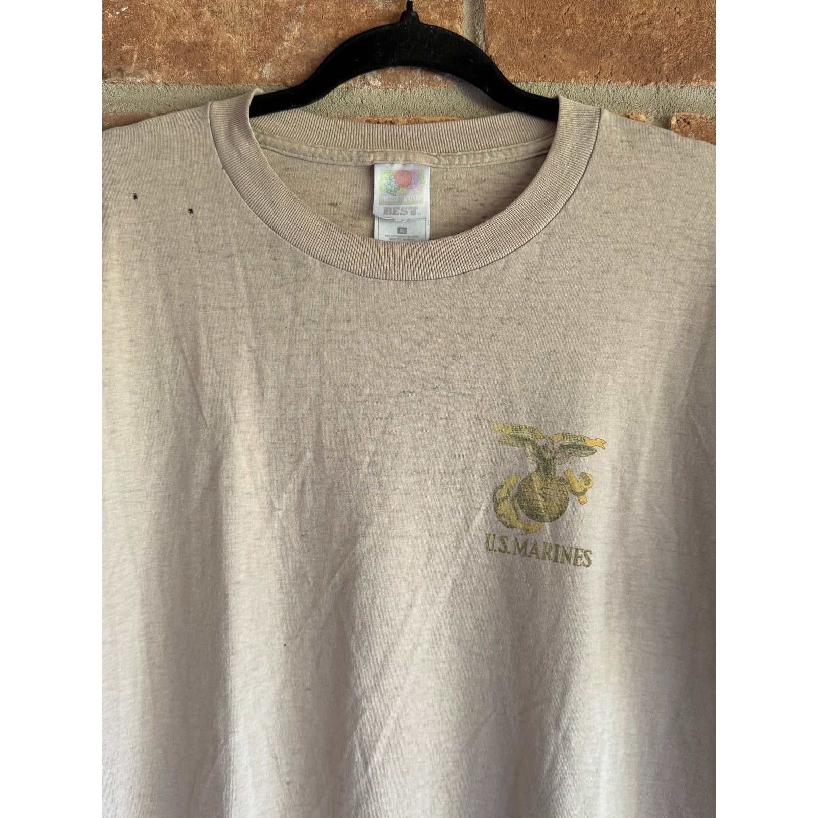 Fruit Of The Loom Vintage U.S. Marines Faded Military Tee Y2K Size US M / EU 48-50 / 2 - 3 Thumbnail