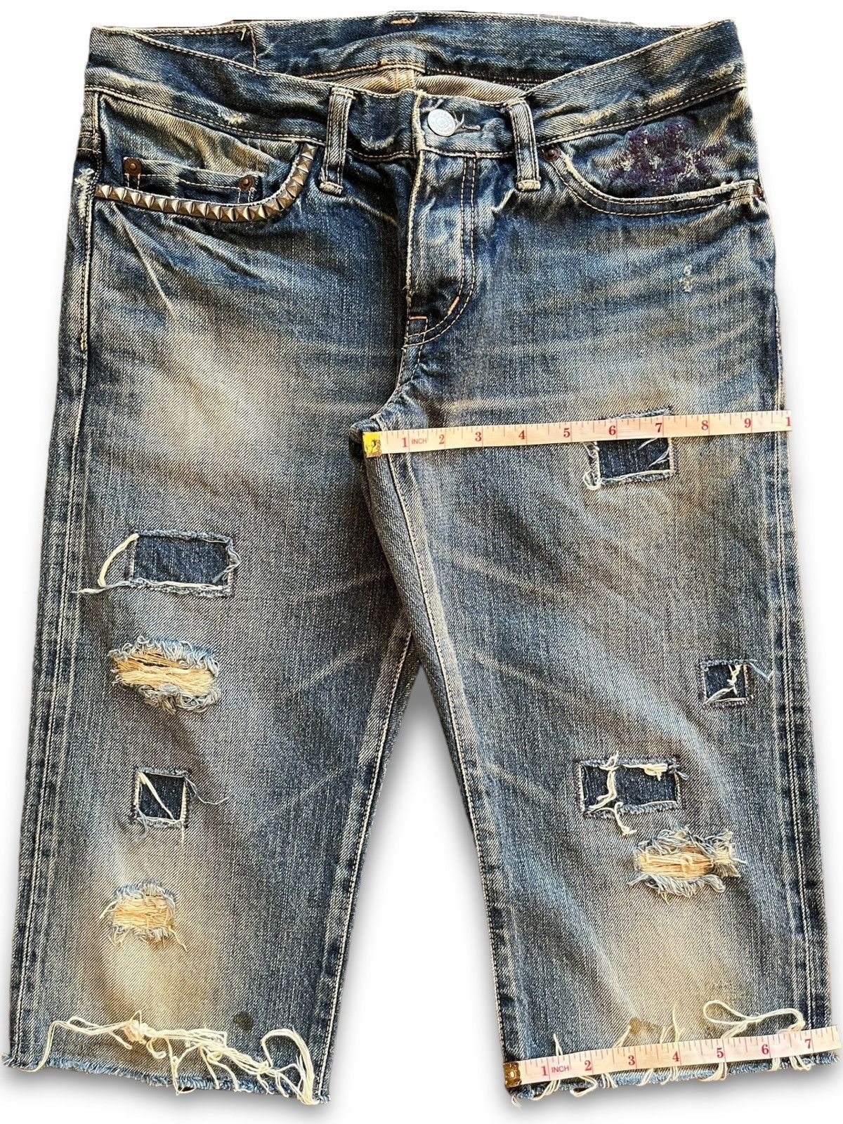 Hysteric Glamour × Seditionaries Vintage Hysteric Glamour Kinky Selvedge Jeans Shorts Size US 29 - 15 Thumbnail