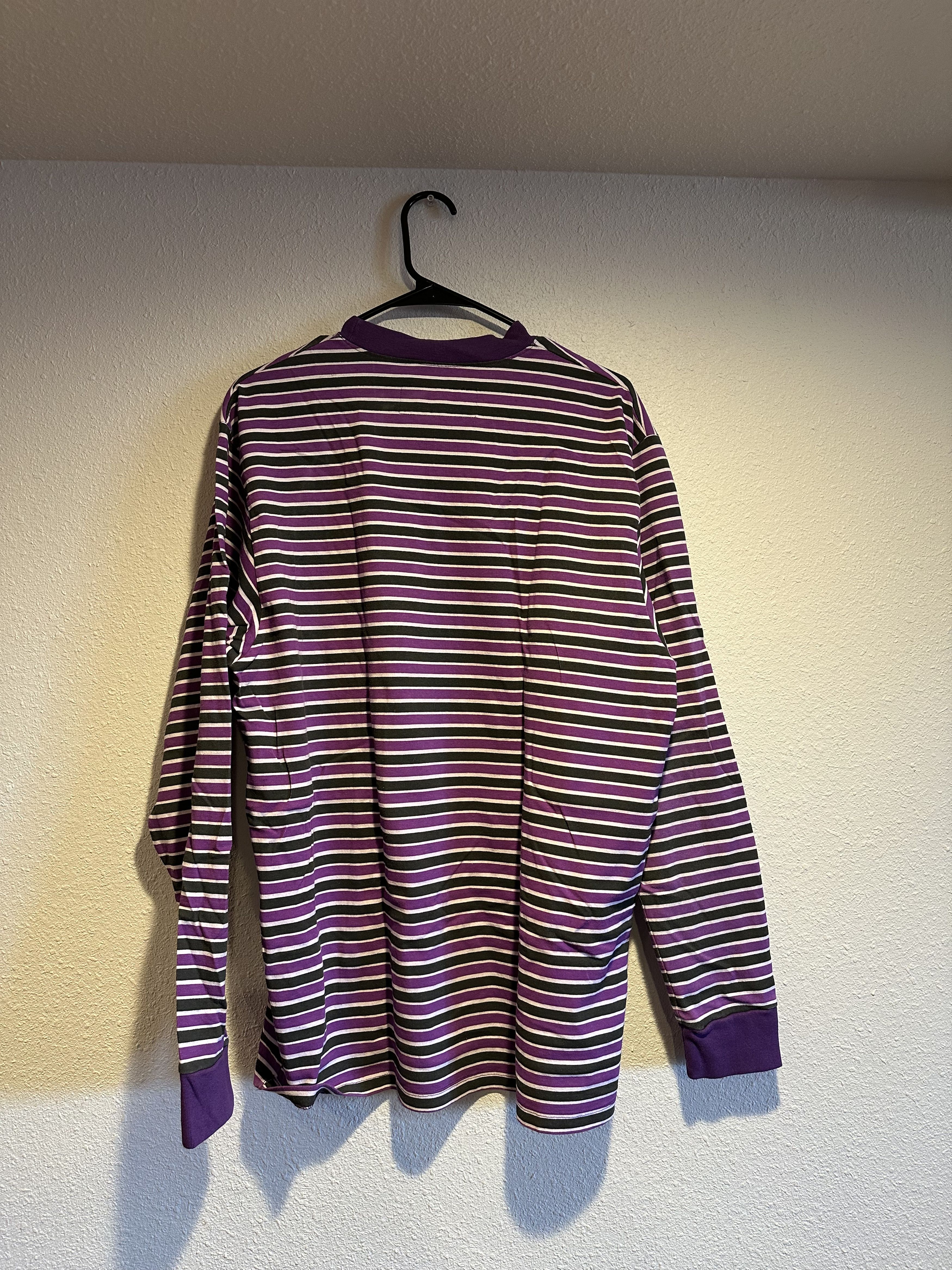 Noon Goons Purple Striped Noon Goons long sleeve pocket t shirt Size US M / EU 48-50 / 2 - 2 Thumbnail