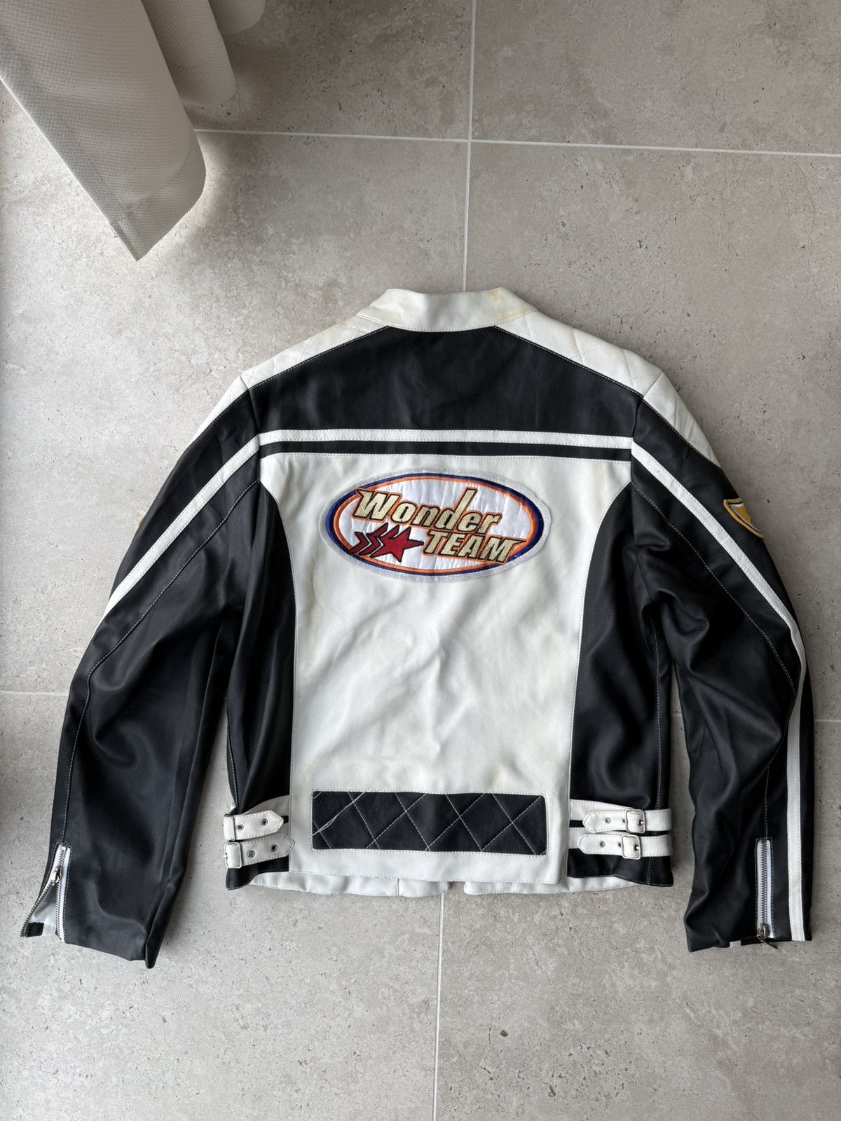 Other Rare Y2k Wonder Team Feilida Grand-Prix Leather Jacket 90’s Size US L / EU 52-54 / 3 - 2 Thumbnail
