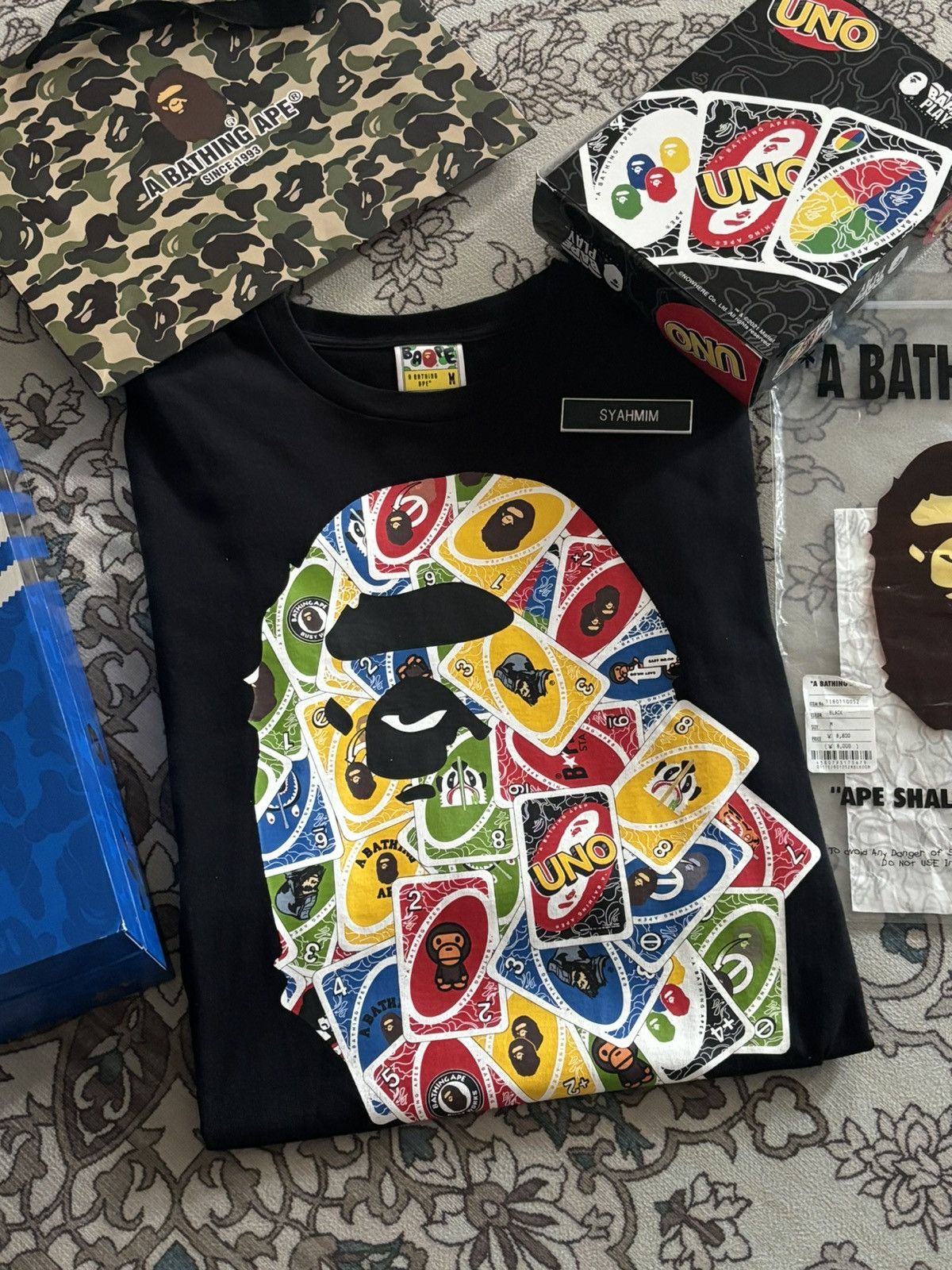 Bape Bape x Uno Tee Size US M / EU 48-50 / 2 - 1 Thumbnail