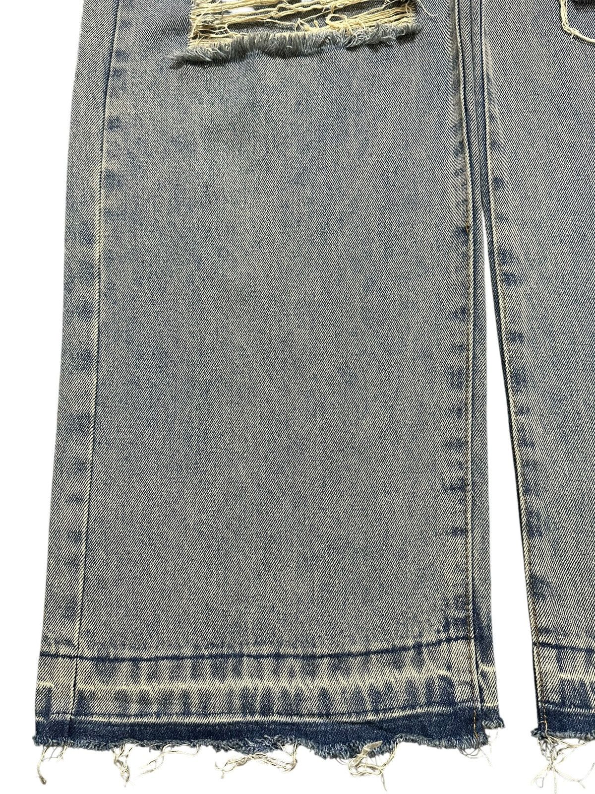 Japanese Brand Vintage Japanese Brand Blue Acid Wash Style Distressed Baggy Size US 32 / EU 48 - 7 Thumbnail
