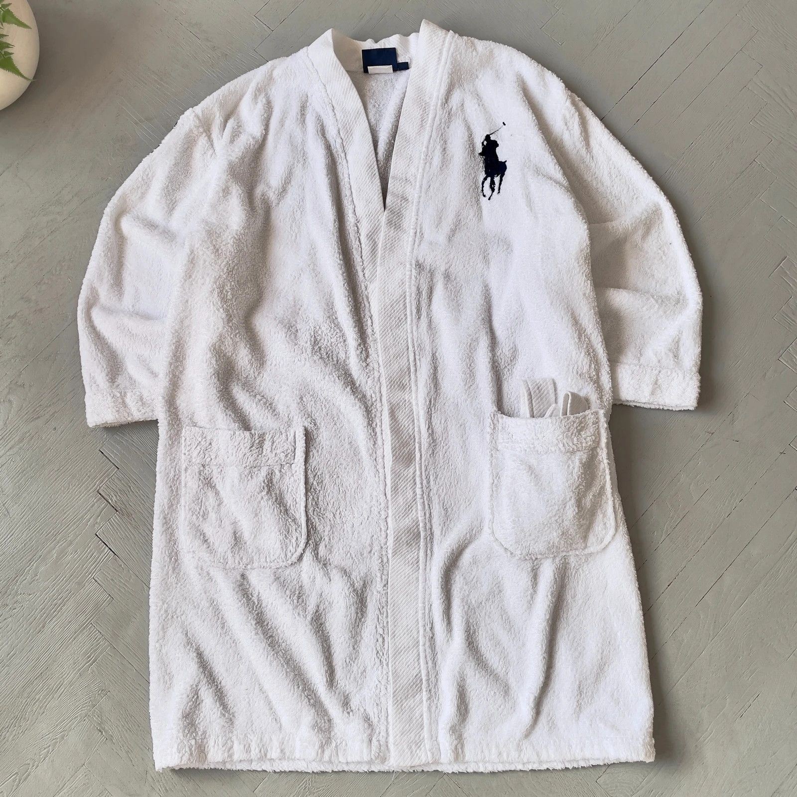 Polo Ralph Lauren Polo Ralph Lauren Cotton Bath Robe Dressing Gowne Size US S / EU 44-46 / 1 - 1 Thumbnail