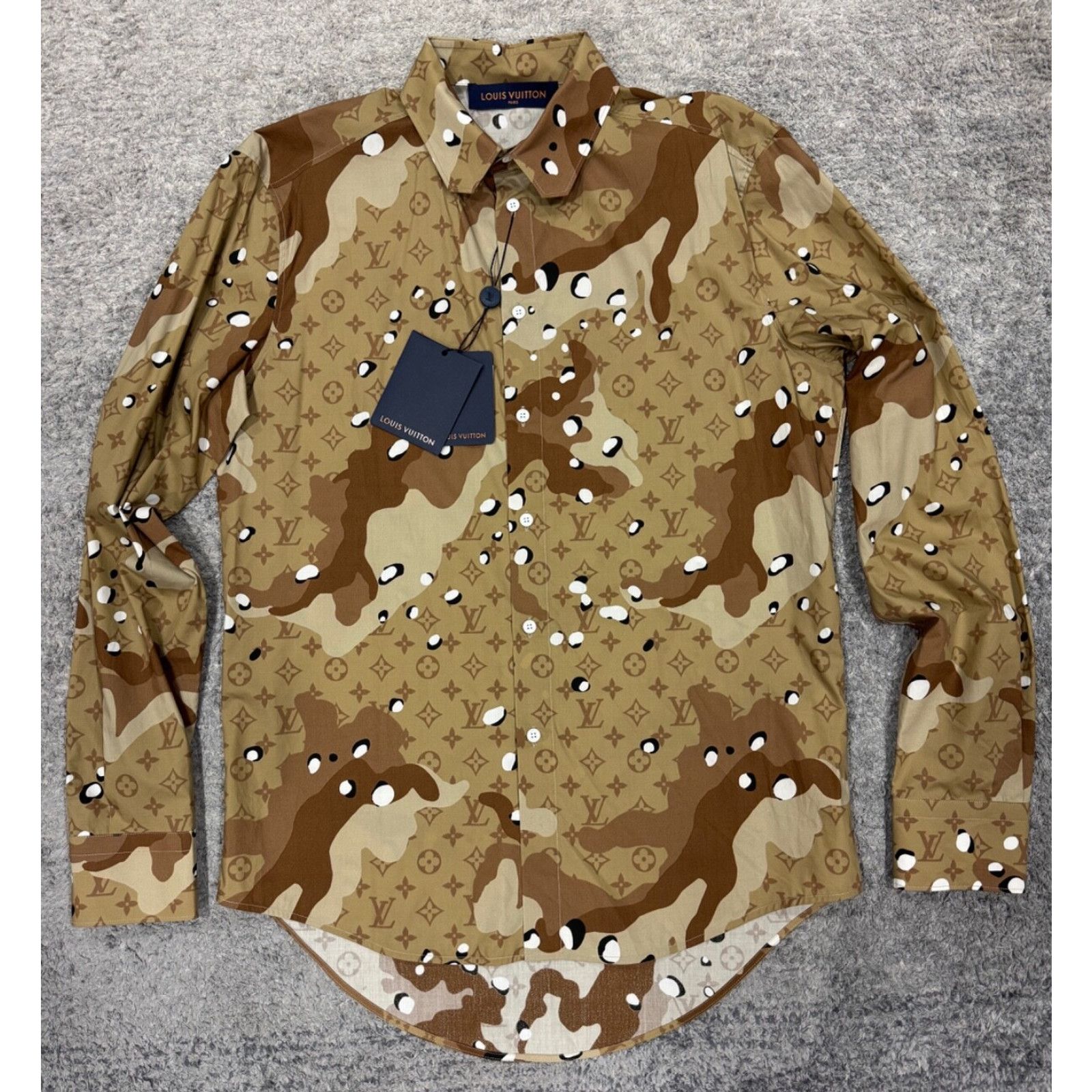 Louis Vuitton Louis Vuitton Desert Camo DNA Long Sleeve Logo Monogram Size US S / EU 44-46 / 1 - 2 Thumbnail