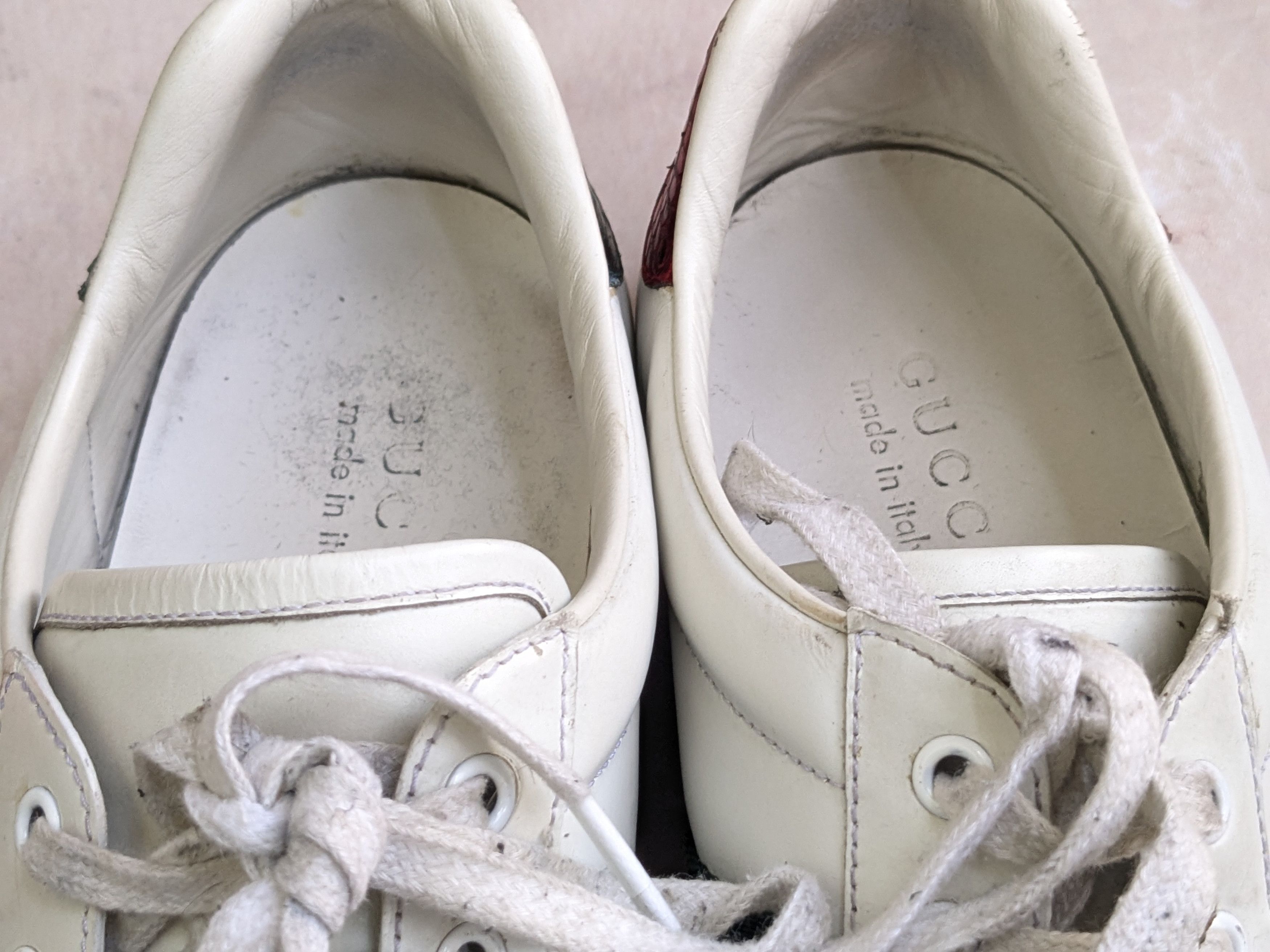 Gucci Gucci Ace Sneakers Bee White 10.5 Low Tops Size US 10.5 / EU 43-44 - 4 Thumbnail