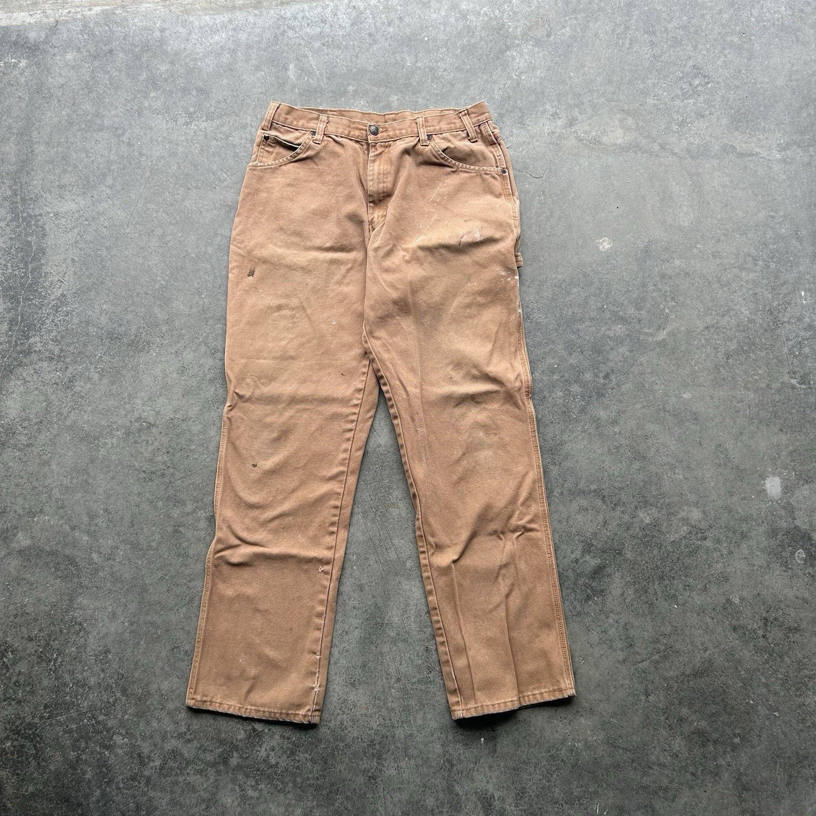 Dickies Vintage Brown Dickies Carpenter Pants Men 34X34 Workwear Uti Size US 34 / EU 50 - 3 Thumbnail