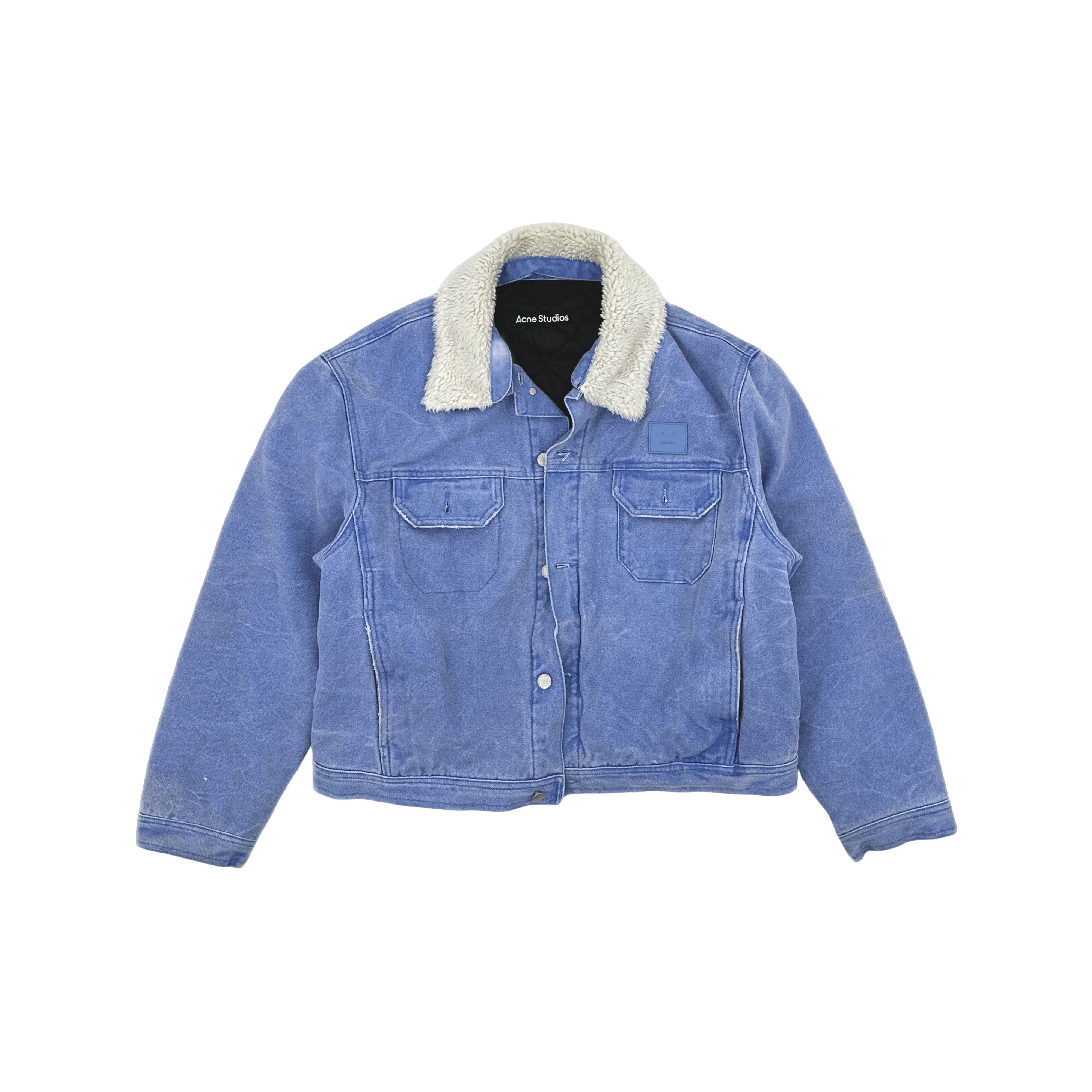 Acne Studios Acne Studios Face Patch Denim Jacket Size L Size US L / EU 52-54 / 3 - 1 Thumbnail