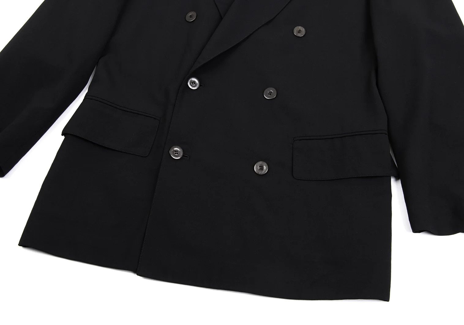Jean Paul Gaultier Wool Big Lapel Double Jacket in Black Size 48 Size US M / EU 48-50 / 2 - 9 Thumbnail
