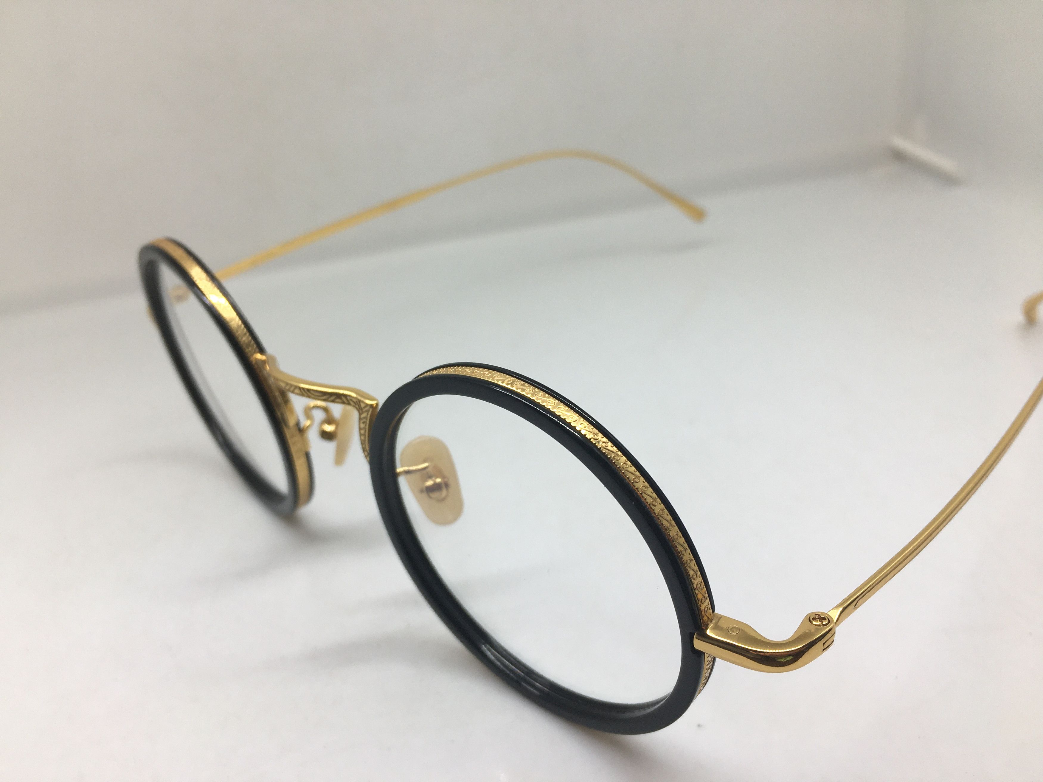 Other Gold Round Eyeglasses Frame GATSBY ARISTOCRAT Size ONE SIZE - 3 Thumbnail