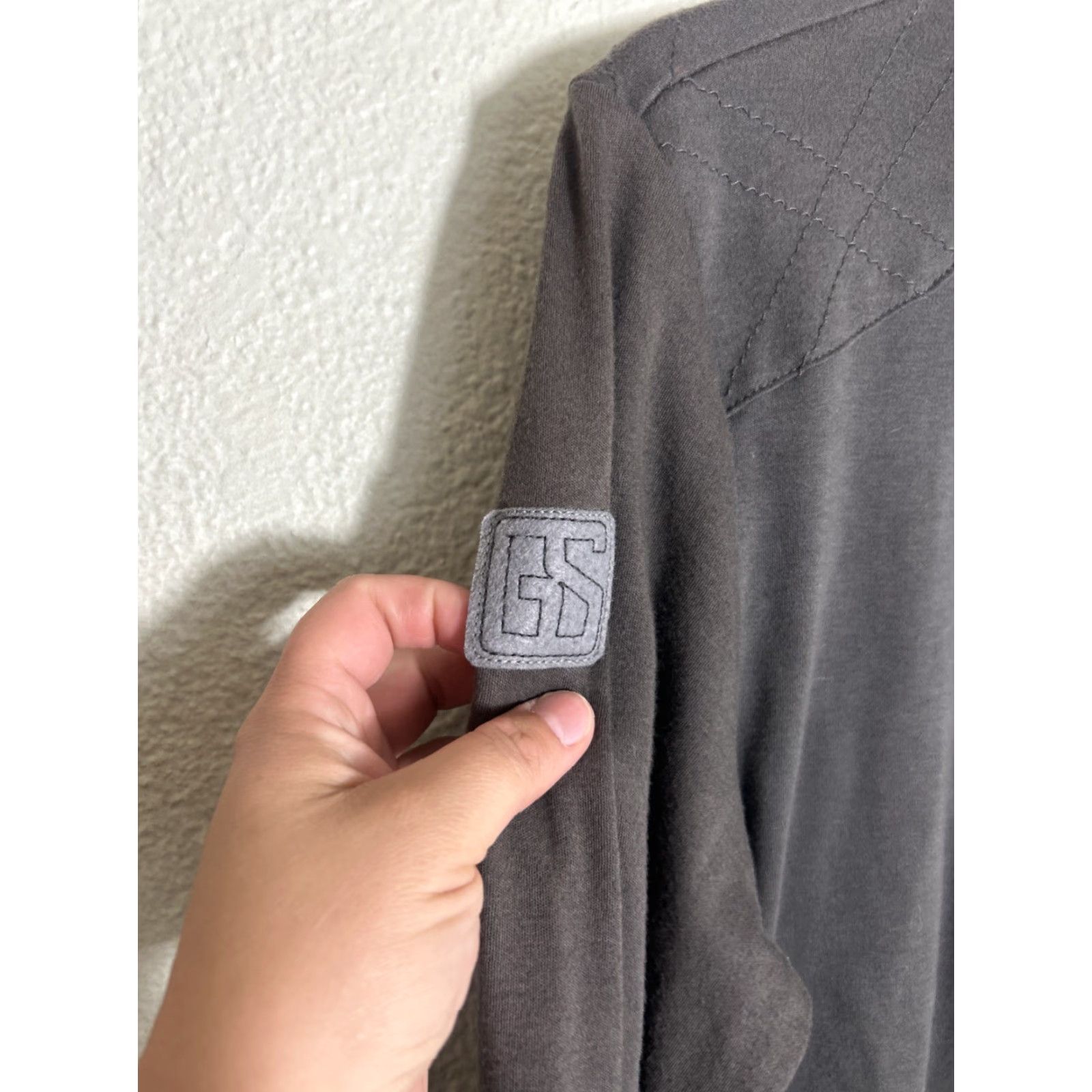 Vintage G Star Raw Mens XL Sweatshirt Full Zip Long Sleeve 100% Cotton Gray Stars Size US XL / EU 56 / 4 - 3 Thumbnail
