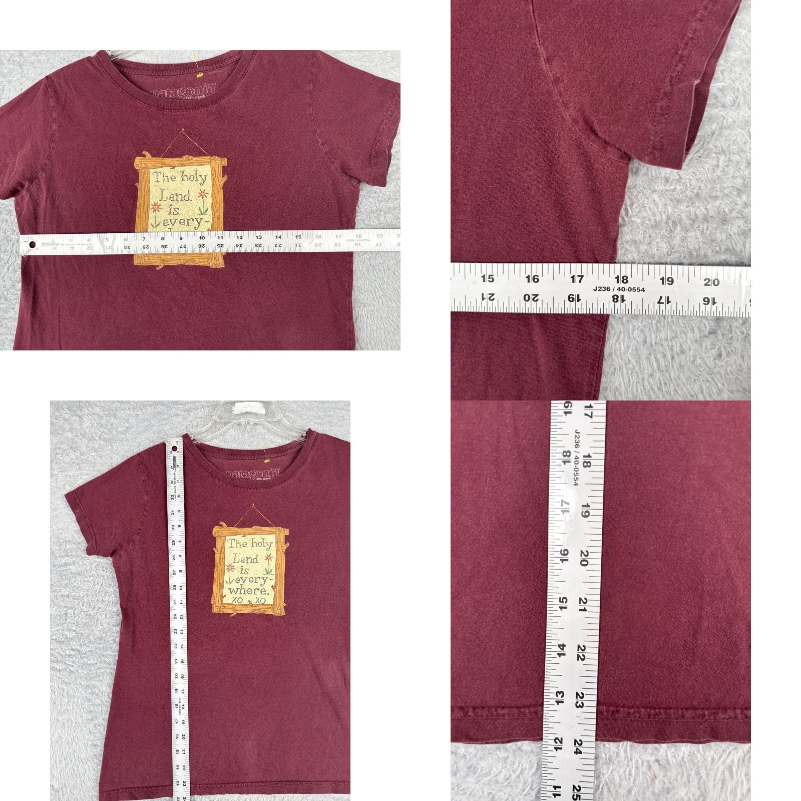 Patagonia Patagonia Shirt Womens Medium Red Short Sleeve Crew Neck Cotton Blend Size M / US 6-8 / IT 42-44 - 8 Thumbnail