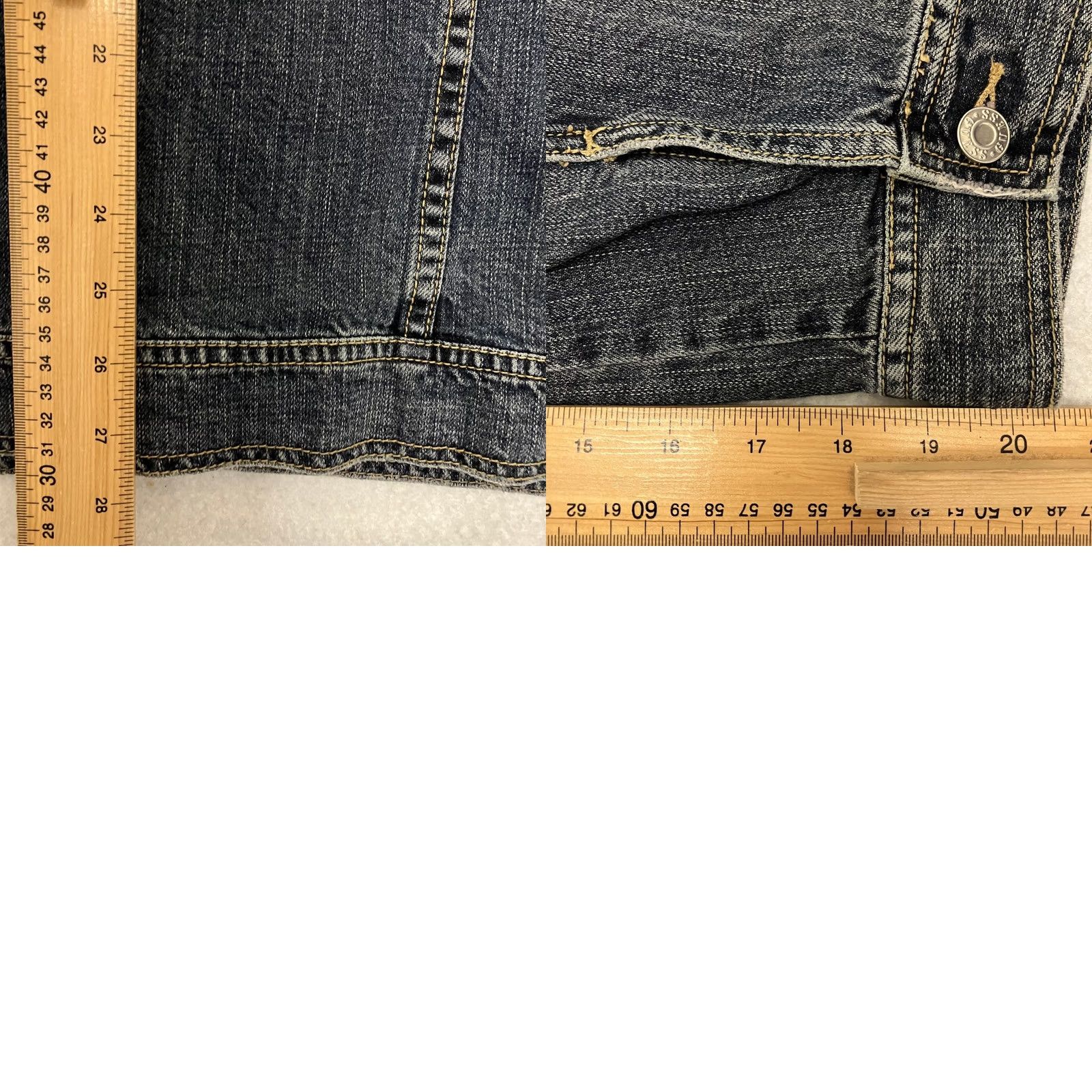 Guess Guess Jacket Mens XL Blue Denim Slim Fit Trucker Jean Y2K Size US 36 / EU 52 - 8 Thumbnail